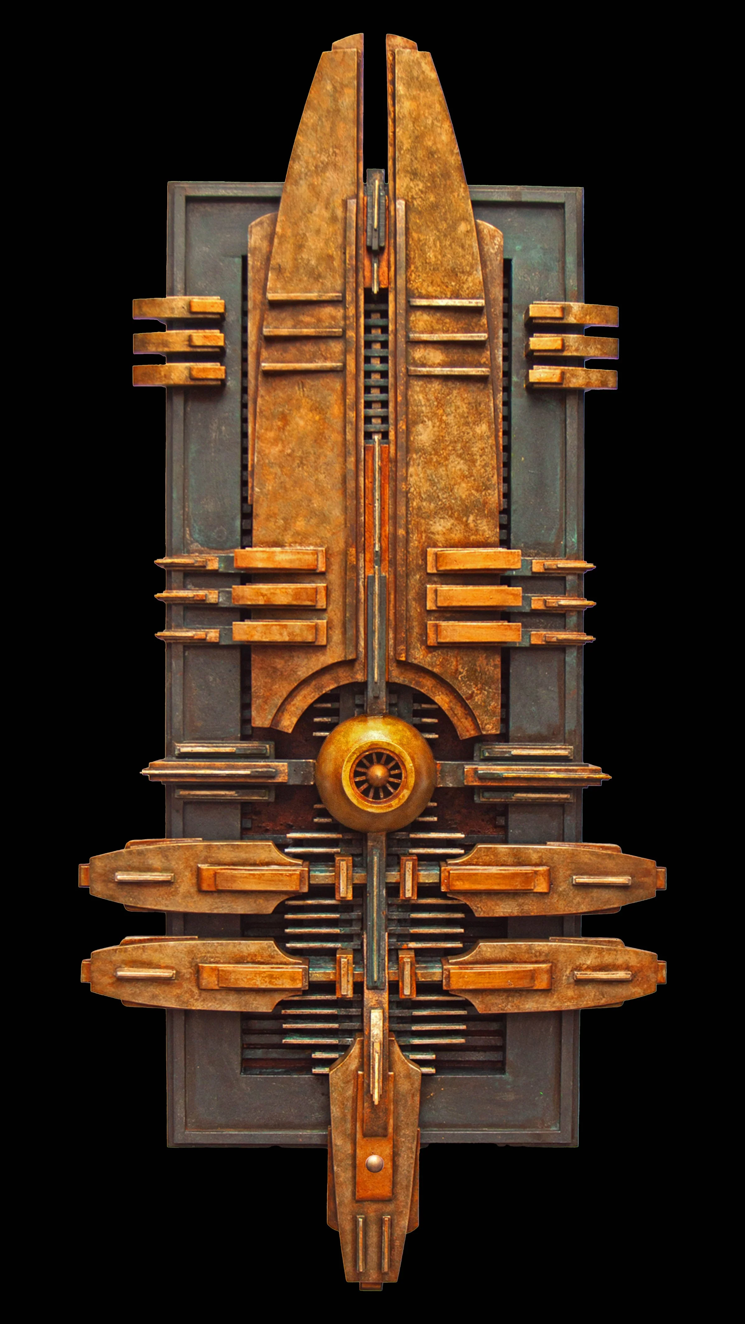 Robert Obier - Baton Rouge, Louisiana - “Xl Limited - Iteration #2” 
Mixed Media on Wood
25 × 54 in