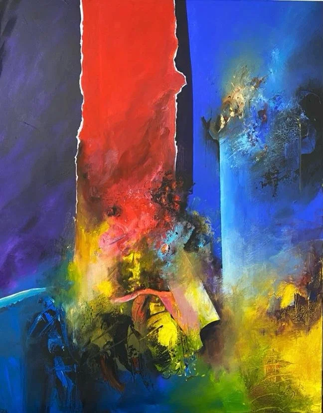 Yildiz Inalöz - 
Istanbul.

"Zihinde Kaos" 
Oil Pastel on 140# Cotton Paper
80 x 100 in