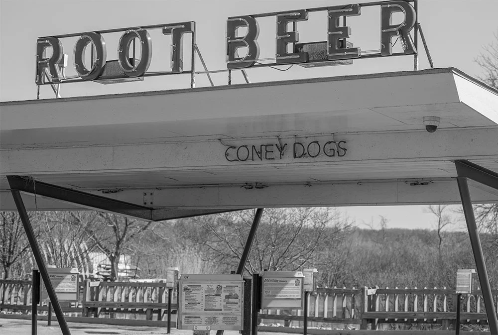 Brian Greminger - 
Ann Arbor, Michigan. “Dog 'n' Suds"
Photograph
14 x 11 in