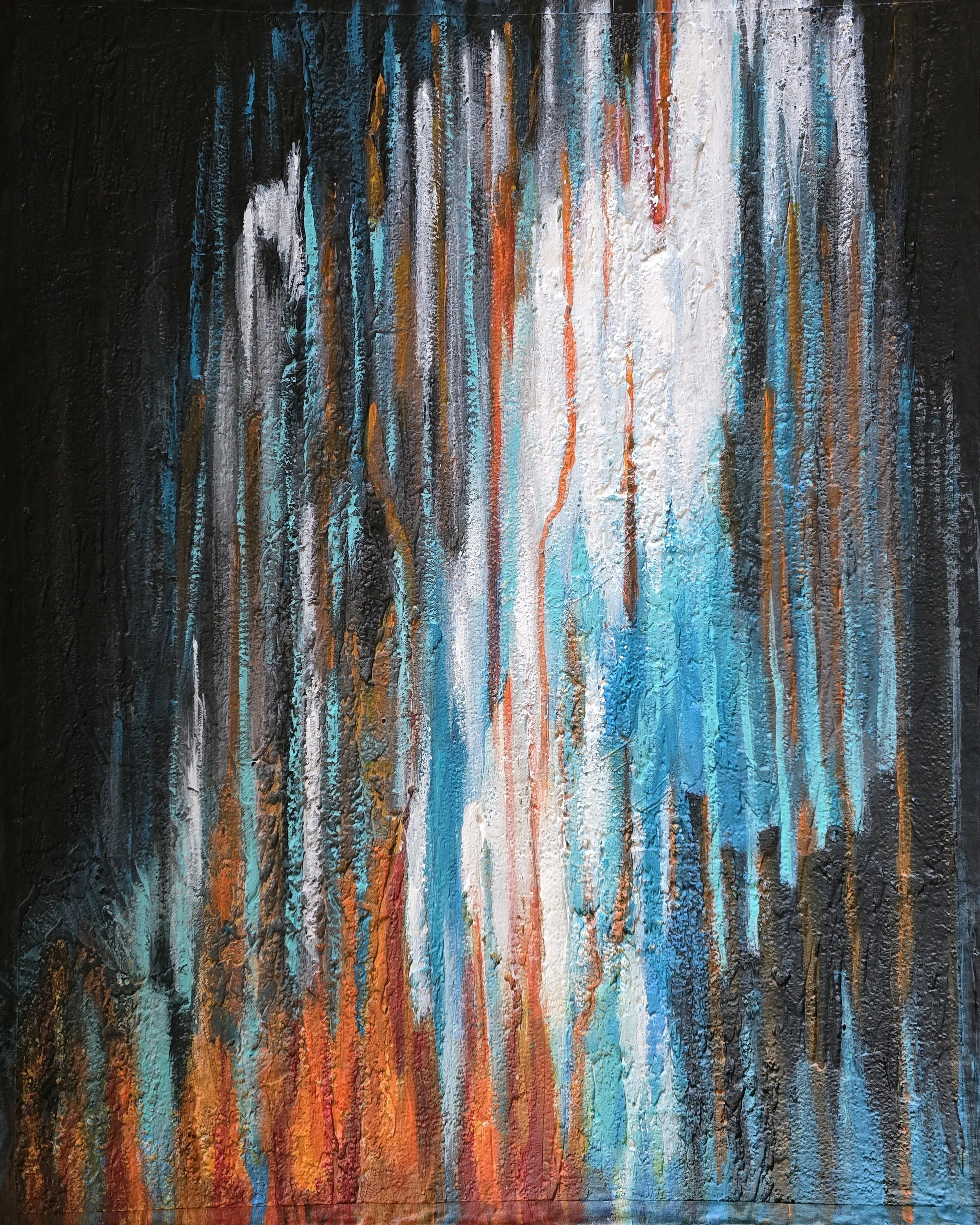 Valentina Ritorova
Latvia

“What If Something's Hidden There,” 2026
Acrylic & texture paste on cardboard
50 x 40 cm
