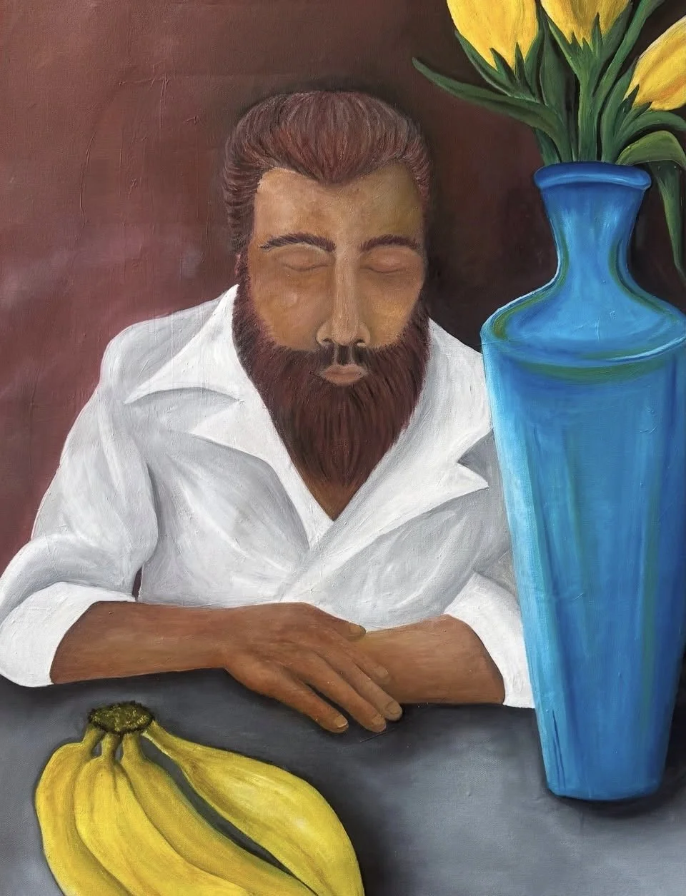 “STILL LIFE WITH FIGURE II (HOLD STILL)”, 2025
BY BERNADINE ANNING
OIL ON CANVAS
AVAILABLE FOR PURCHASE: $2500 AUD
-
LOCATION: AUSTRALIA
HTTPS://BLUETHUMB.COM.AU/GOOGIE-ANN
ART/BIO
