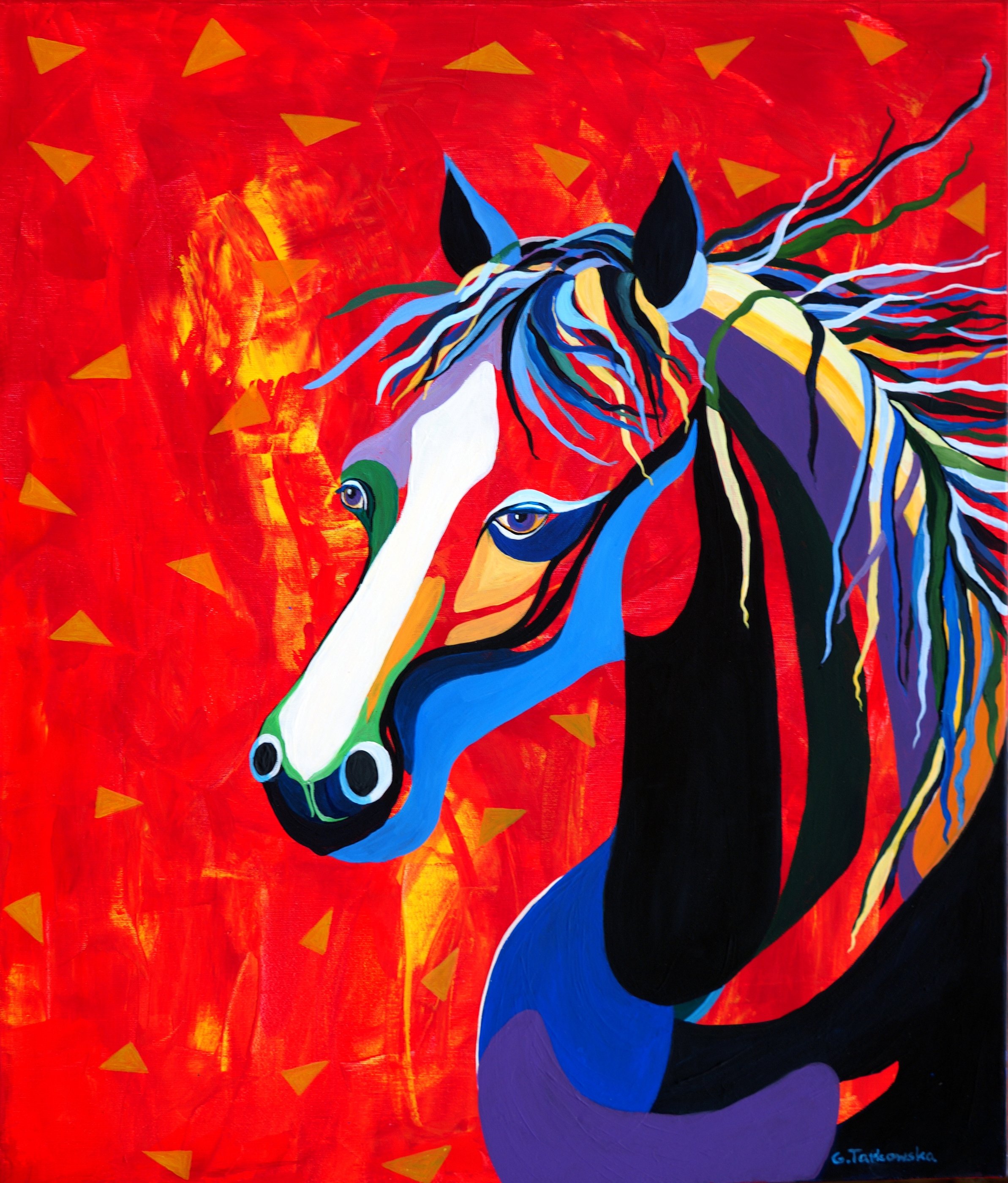 Grazyna Tarkowska
Czestochowa, Poland
"Look,” 2024
Acrylic on canvas