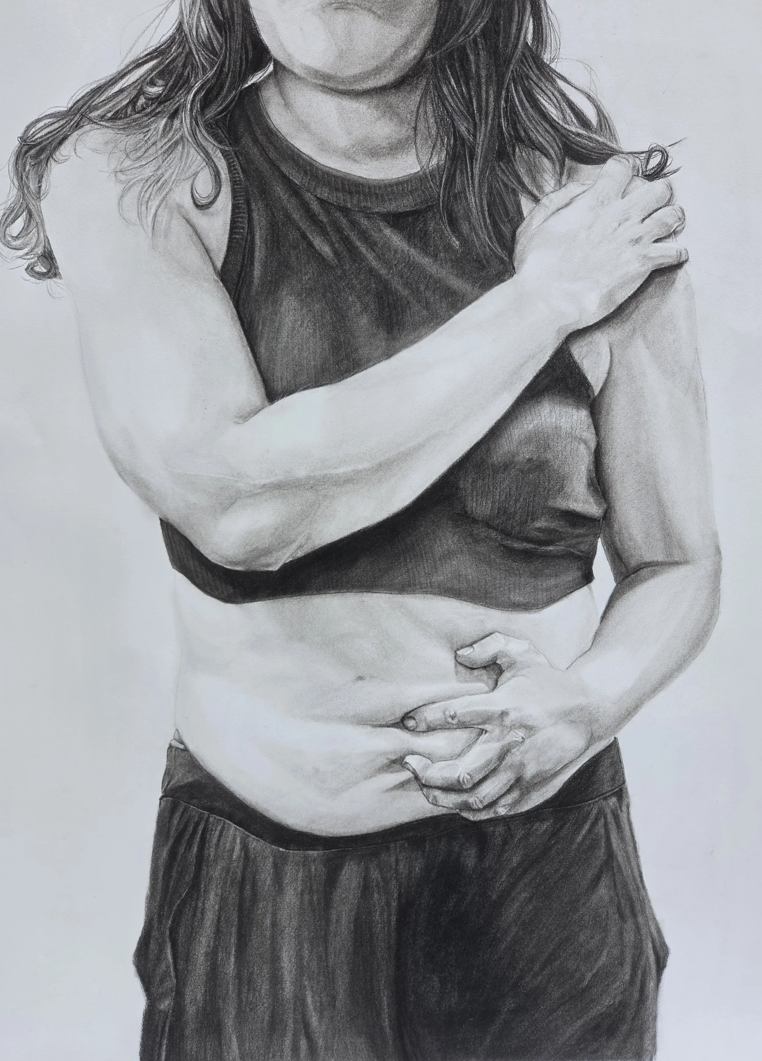 Logan Jancerak - 
Denville, New Jersey. “Dysphoria 3”
Charcoal on Paper
22 x 30 in