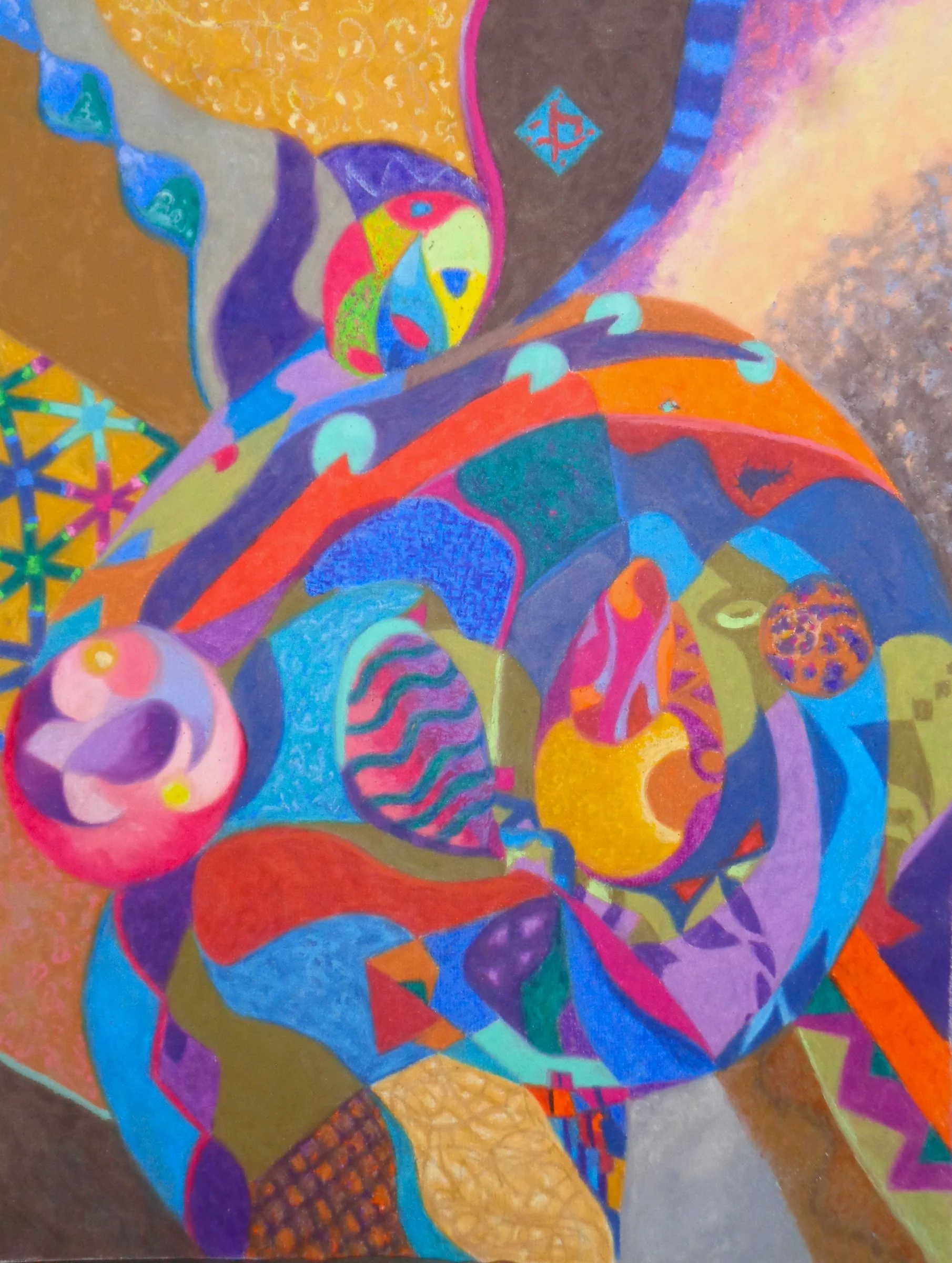 Terry Jackson - Saint Louis, Missouri - "No Title” 
Oil pastel on paper
24 × 18 in
