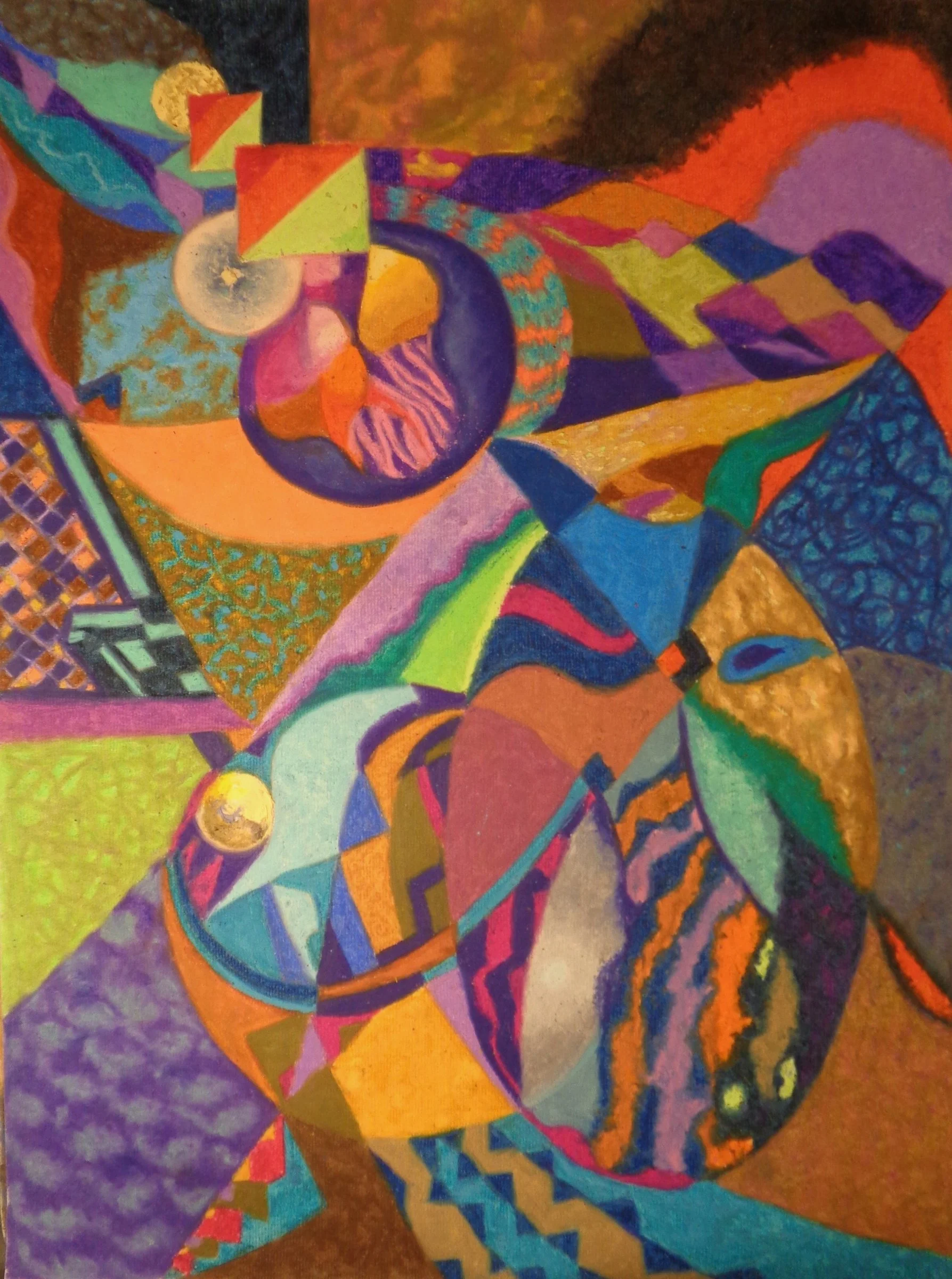 Terry Jackson - Saint Louis, Missouri - "No Title 418” 
Oil pastel on paper
24 × 18 in