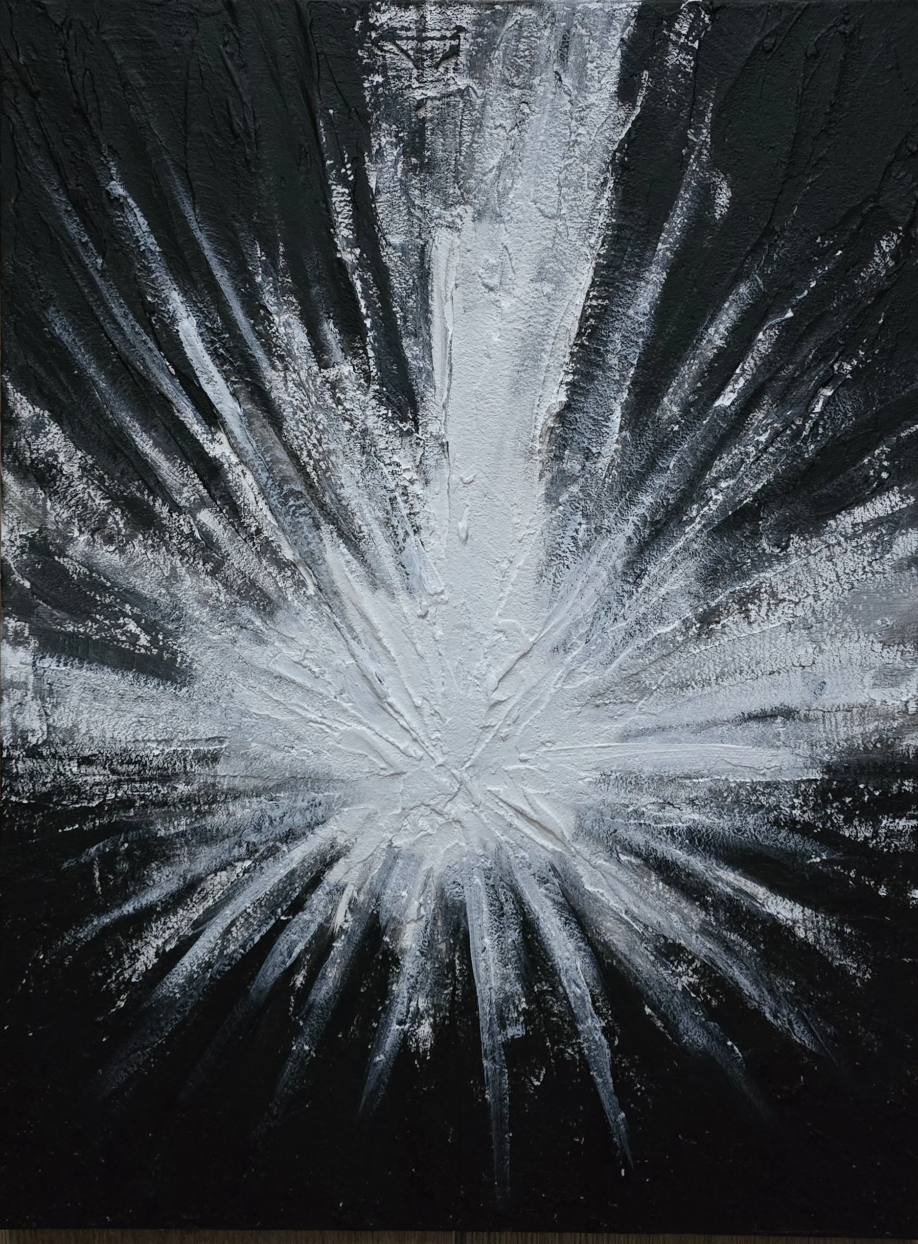 Valentina Ritorova “Genesis”
Acrylic & texture paste on cardboard
30 x 40 in