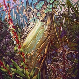 Carol Sims - 

Salem, Oregon. “Hummingbird Nest" 
Acrylic on canvas
36 x 36 in
