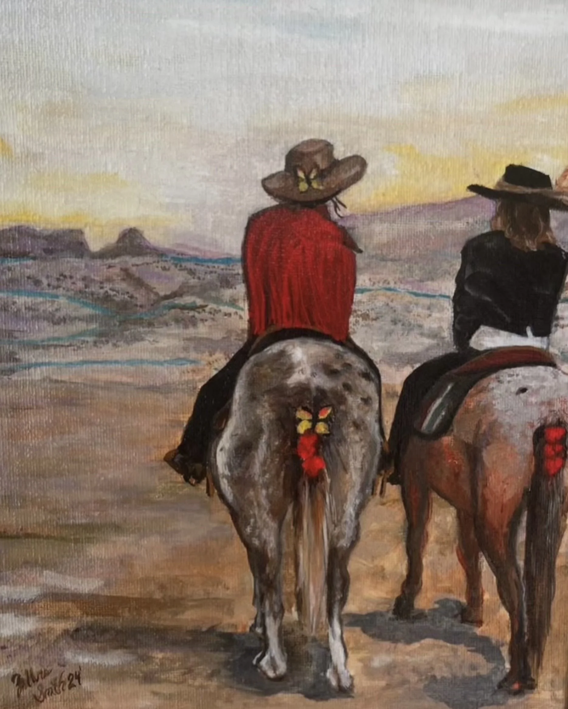 "Terlingua at Sunset" 22 cm x 31 cm, oil on canvas