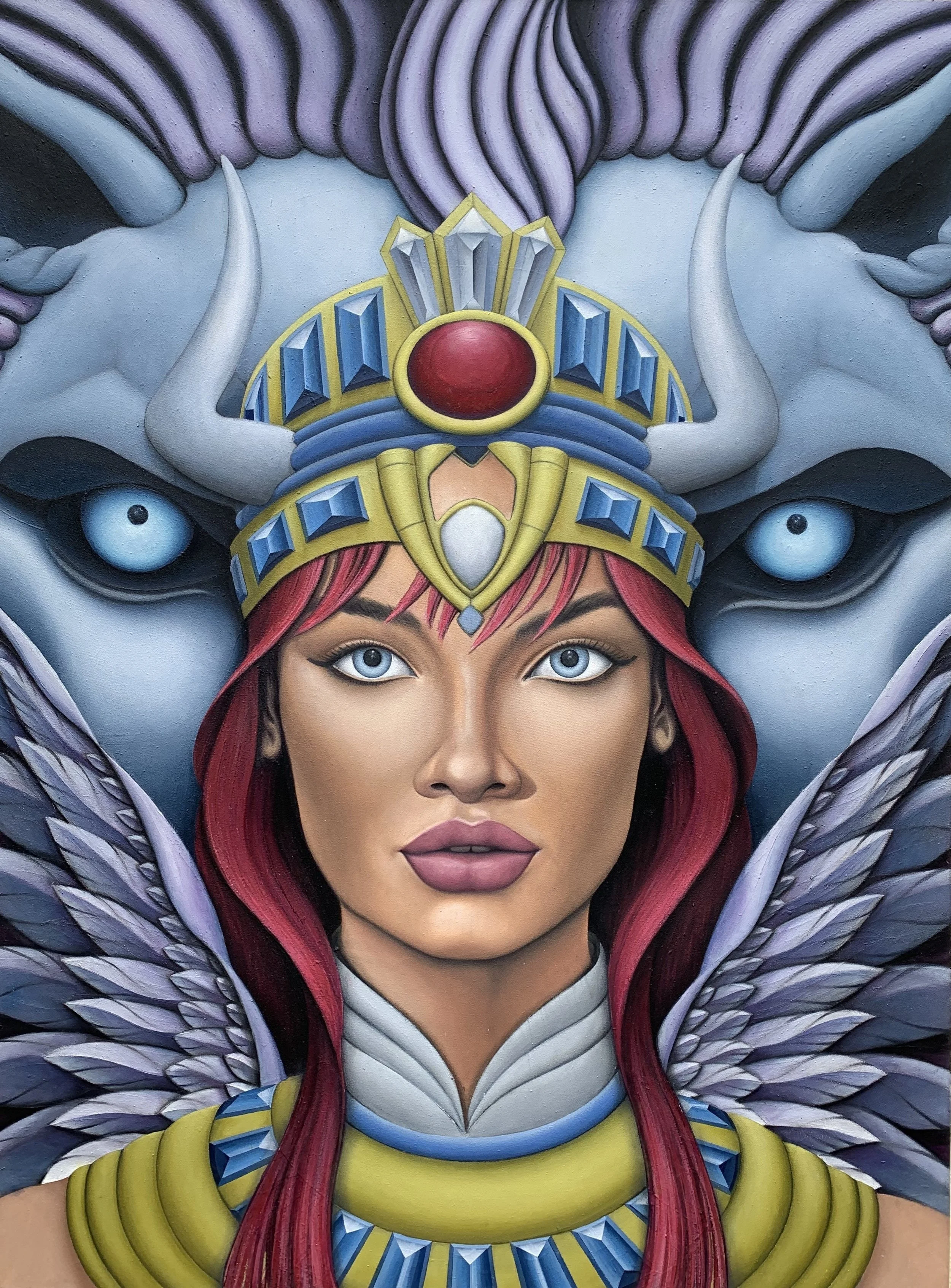 Henco Strydom - 
South Africa.

"Isis" 
Acrylic, Mixed medium on canvas
90 x 140 cm