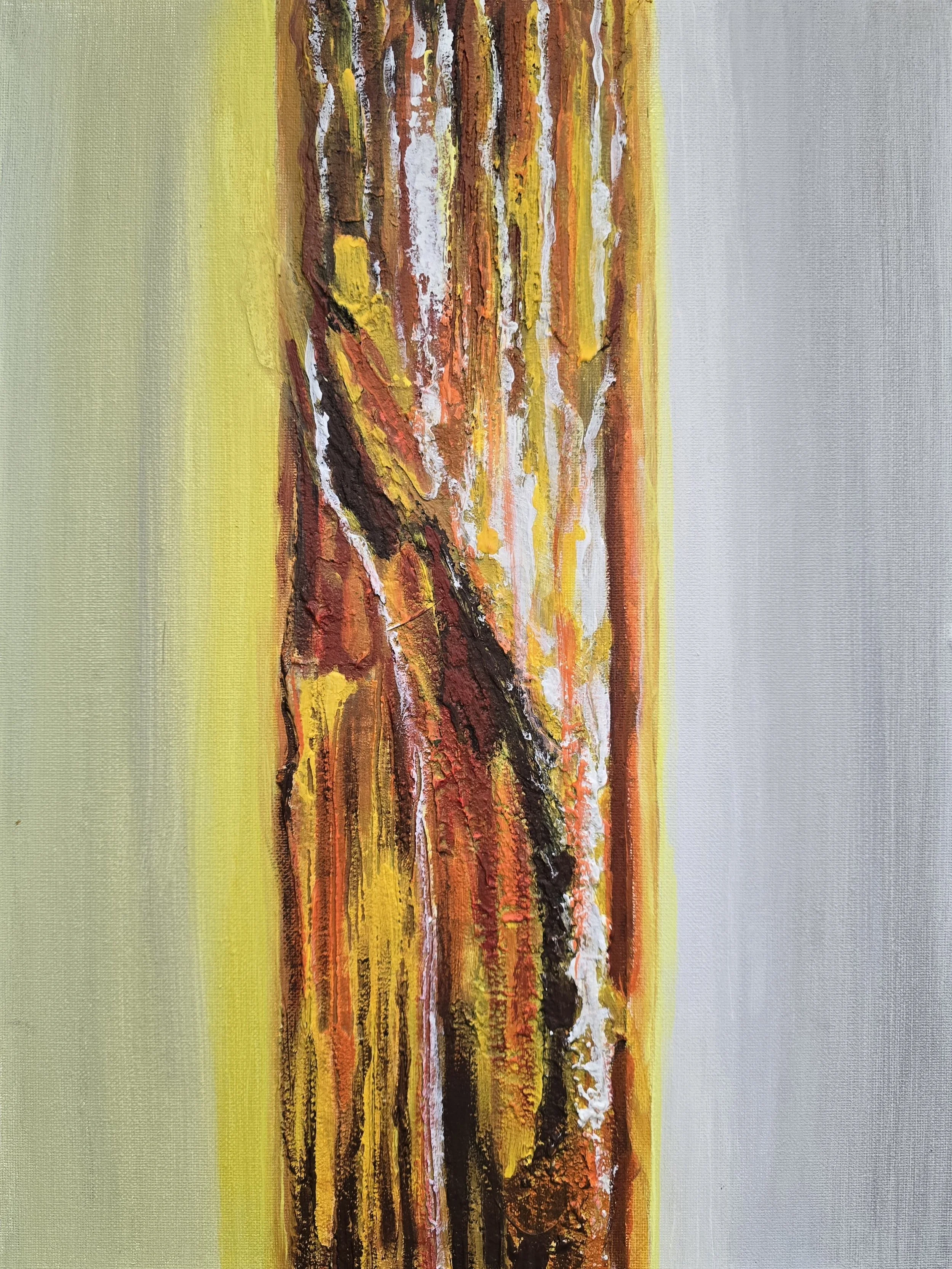 Valentina Ritorova
"Light from the Deep," 2026
Acrylic & texture paste on cardboard
30 x 40 cm