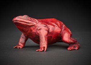 Kathie Cox - 

Athens, Texas. 
"Red Hot Ribbit" 
Bronze
8 x 3.5 in