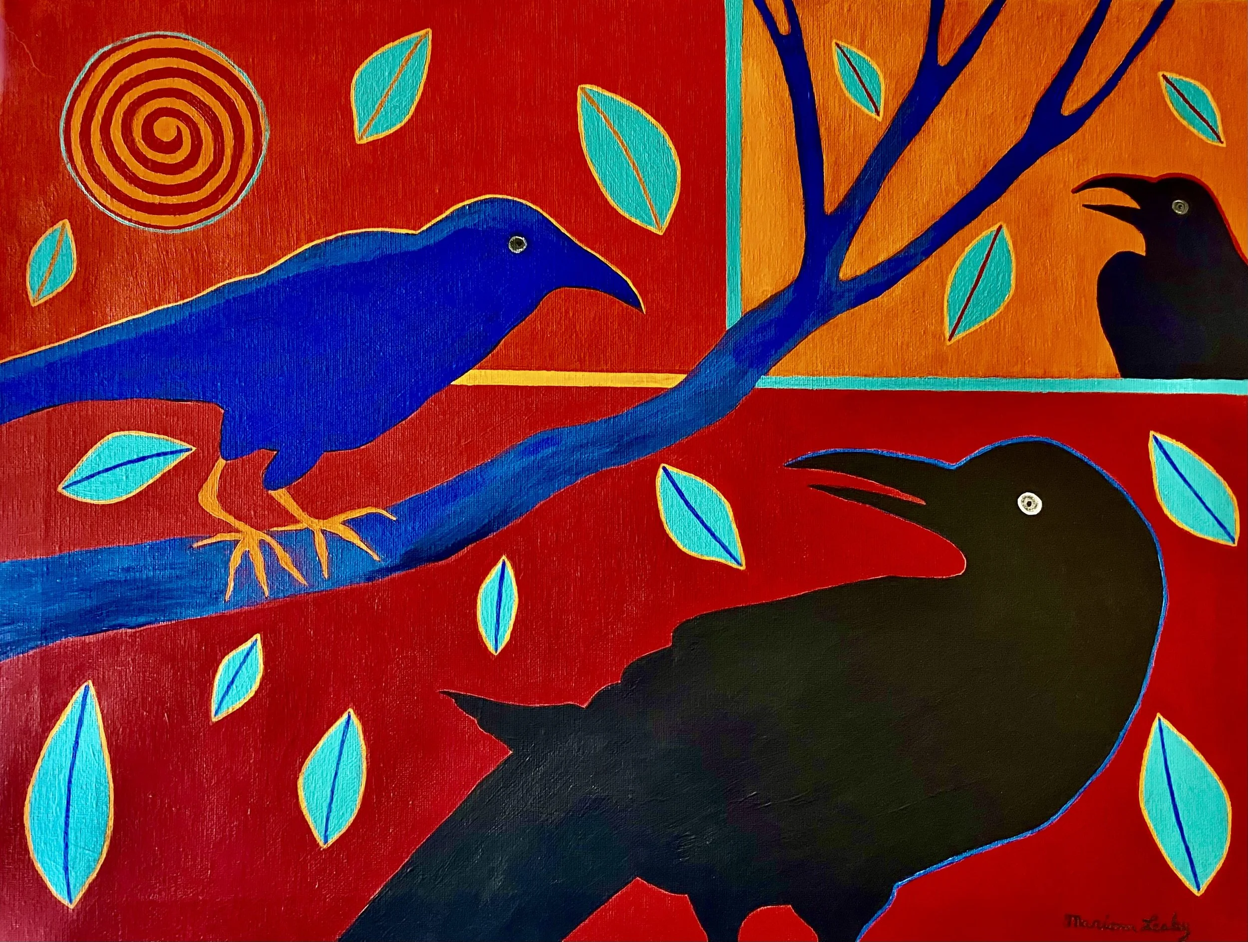 Mariann Leahy
Sedona, Arizona

“Ravens Circle of Life,” 2026
Acrylic
18 x 24 in

