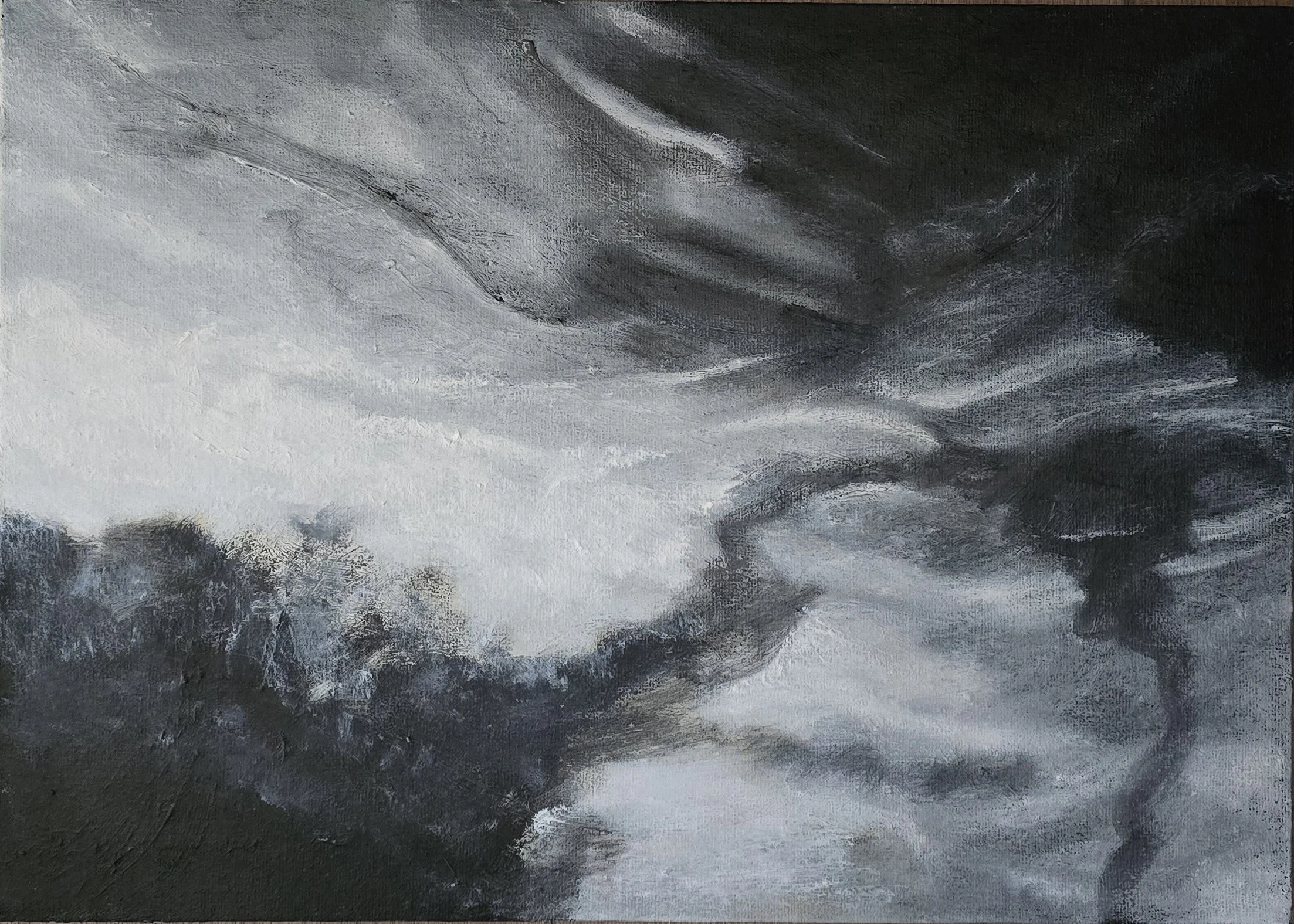 Valentina Ritorova “Trembling Encounter”
Oil on cardboard
25 x 35 in
