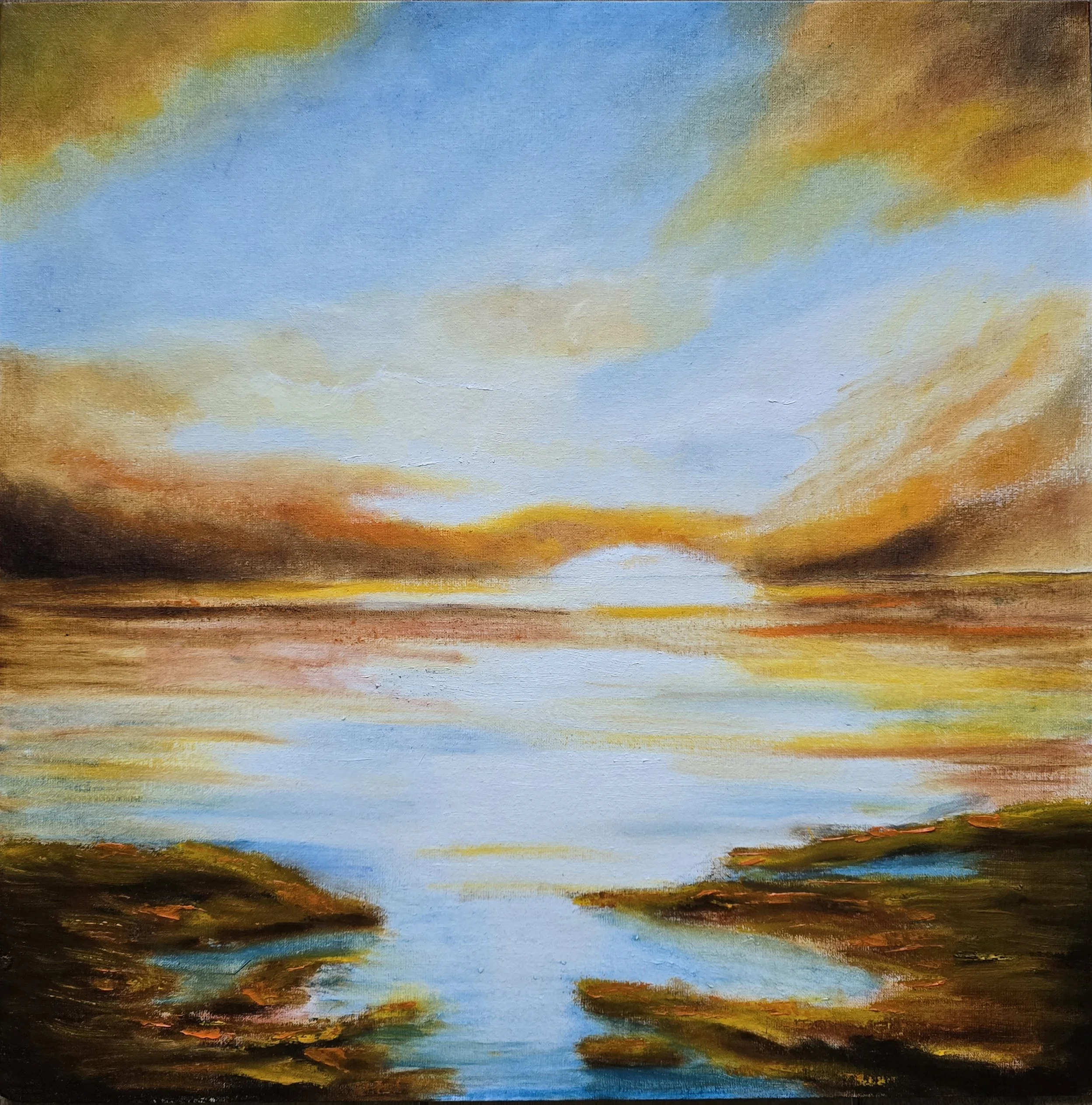 Valentina Ritorova
"Stillness," 2026
Acrylic & texture paste on cardboard
40 x 40 cm