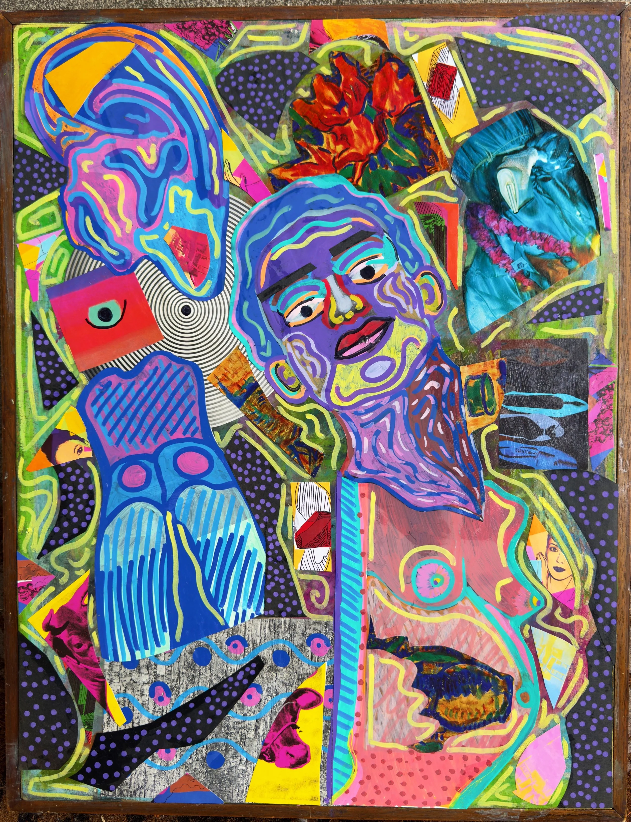 Lizzy Allen

"Cradle of Fractured Realities" 
Mixed Media Collage
16 x 20 in