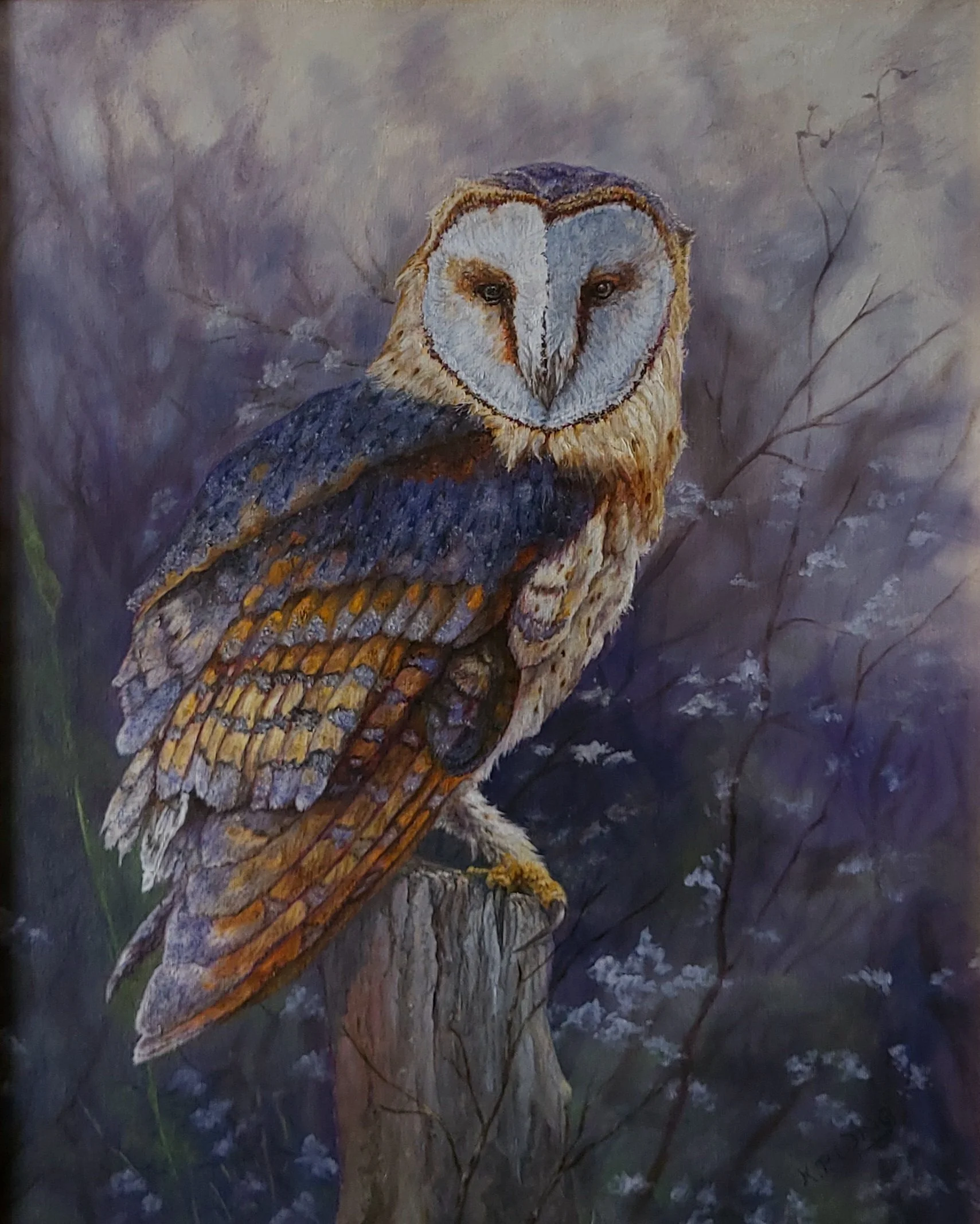 “The Perch,” 16 x 20 in, oil on canvas