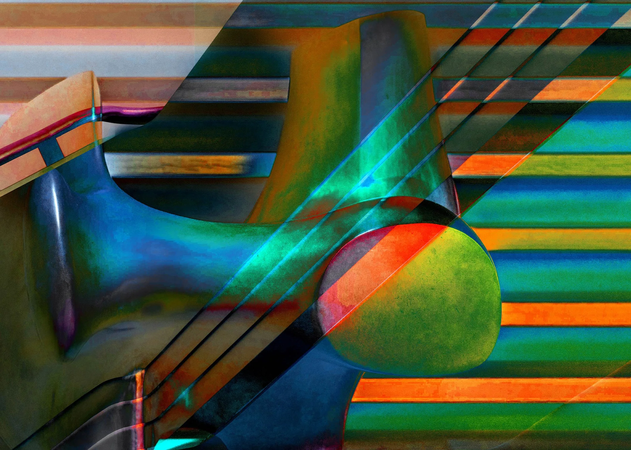 John Diephouse - Lansing, Michigan - "Prismatica” 
Digital Collage
16 x 20 in
