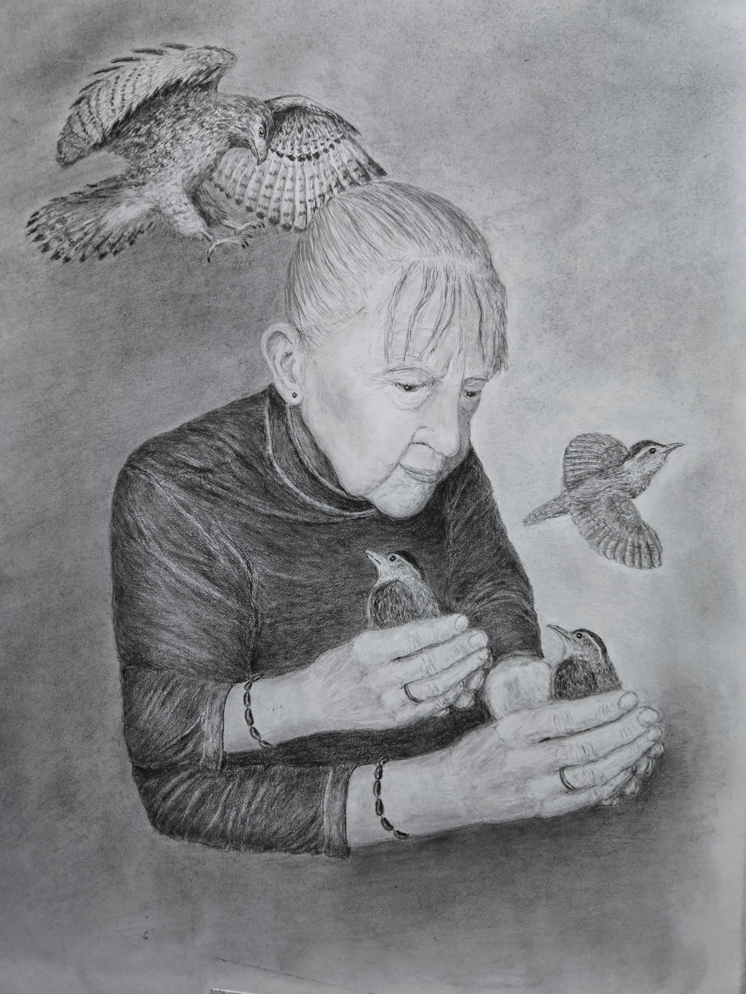 Kathryn Heller - 
Atlanta, Georgia. “SHELTERING ARMS”
Graphite
8 x 10 in