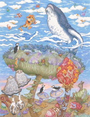 Rosemary Morrissey - 

Chicago, Illinois. 
"Coming Up For Air" 
Watercolor
11.25 x 14.5 in