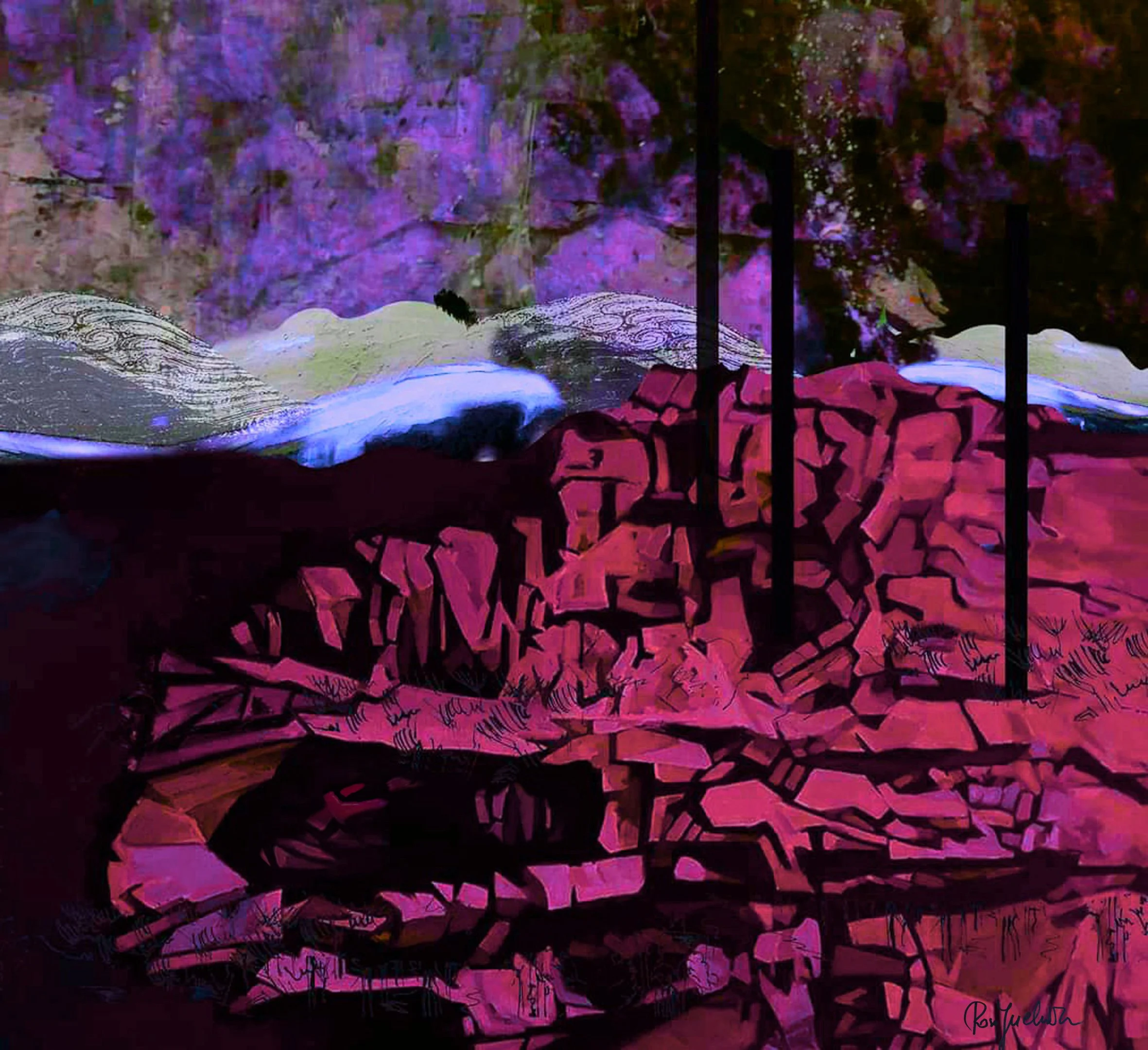 Rosa Juchniewicz
Cologne, Germany
"In Moonlight"
Mixed media
20 x 18 cm