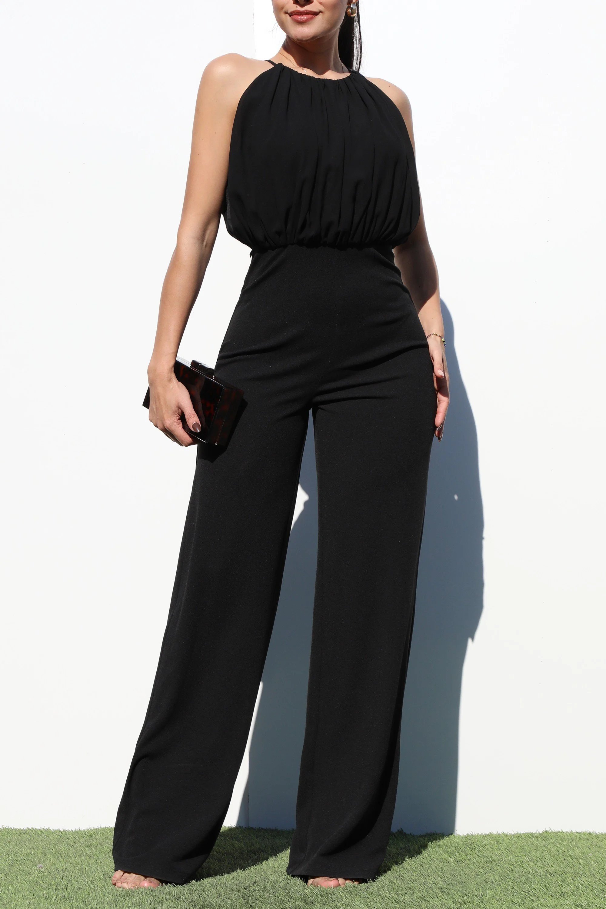 Pamela Sleeveless Knit Jumpsuit Black.jpg