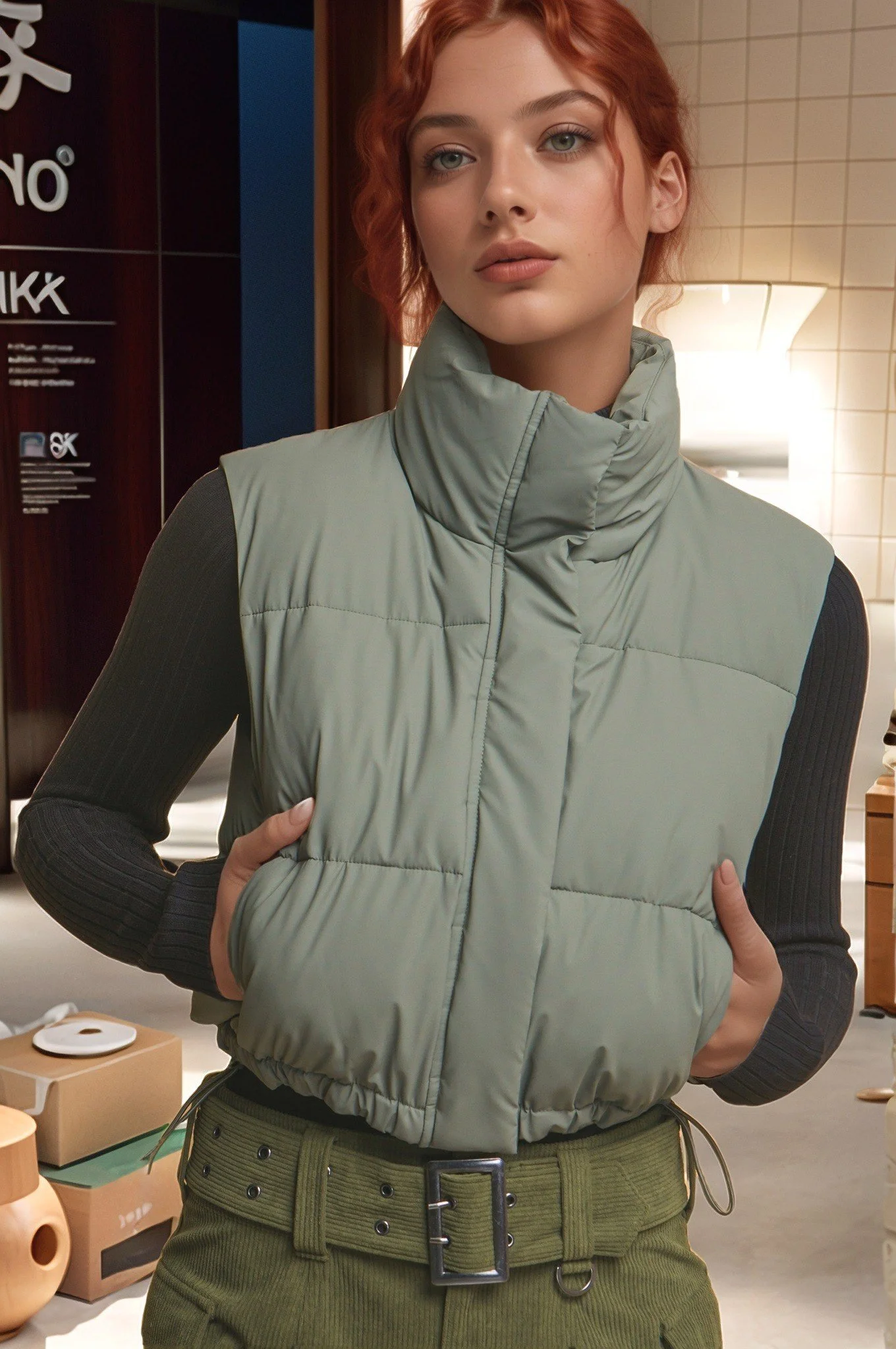 Raquel Puffer Vest - olive.jpg
