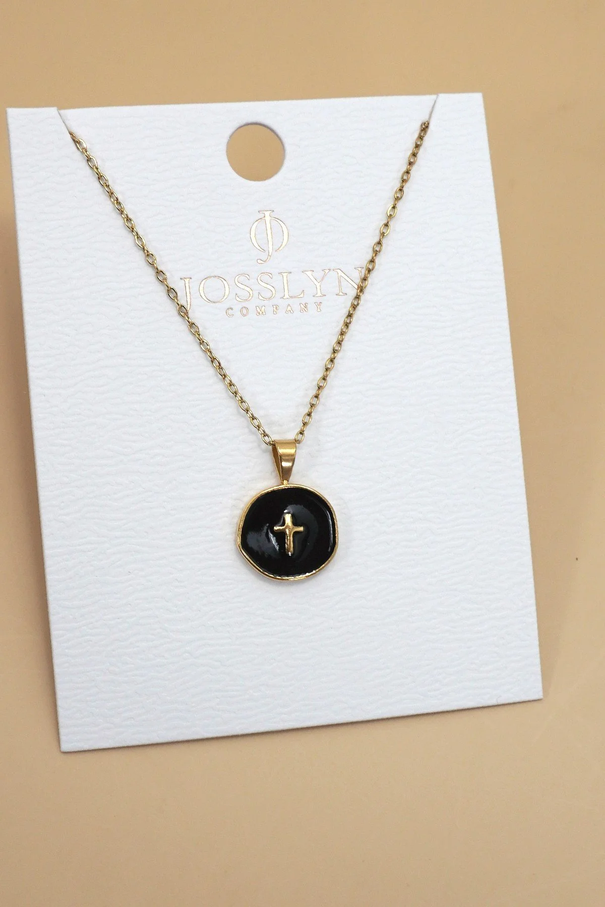 Cross Black - 18k Stainless Steel Tarnish Free Cross Necklace.jpg