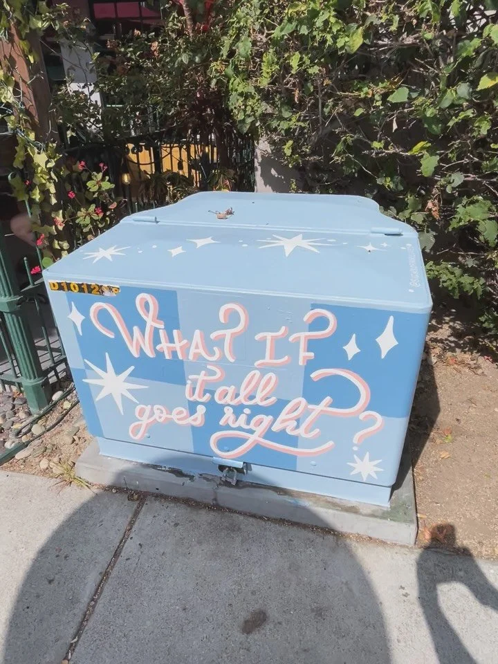 When I tell you that we were ecstatic when @signsofourlives wanted to participate in our UH utility box beautification project, it is a severe understatement! She is so talented and her positivity is exactly what&rsquo;s needed right now.  Check this