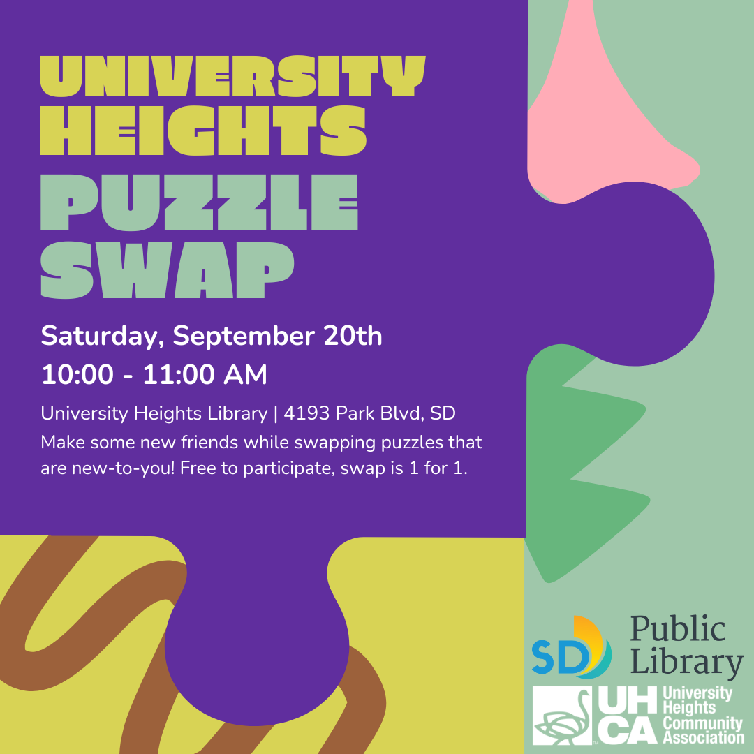 University Heights Puzzle Swap at the Library
