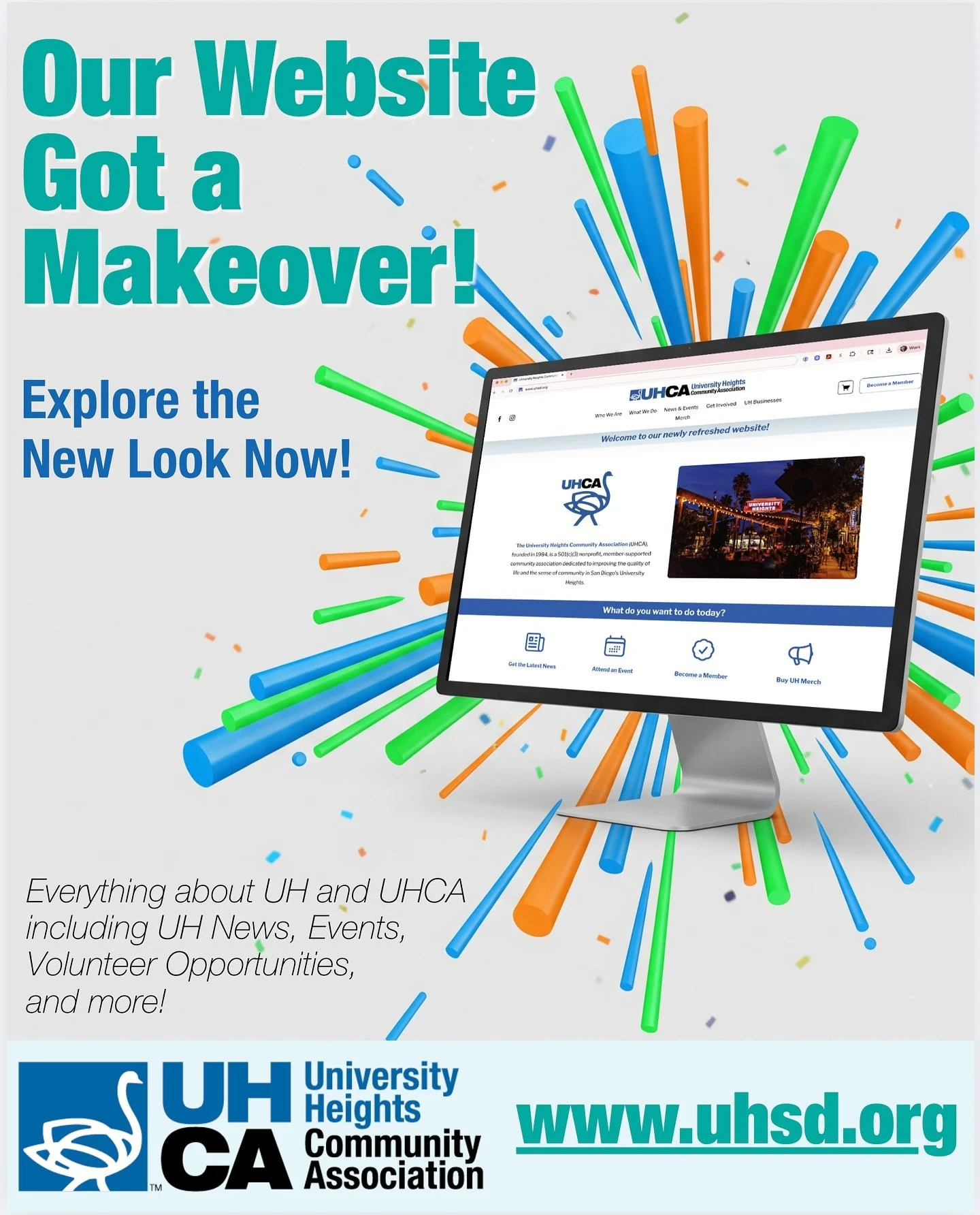 Check out our newly refreshed website! Our IT team of volunteers have been hard at work with @gofetchdigital to bring you this new more user-friendly design. Take a peek when you get a chance! UHSD.org or the link in bio.  #webdevelopment  #newwebsit