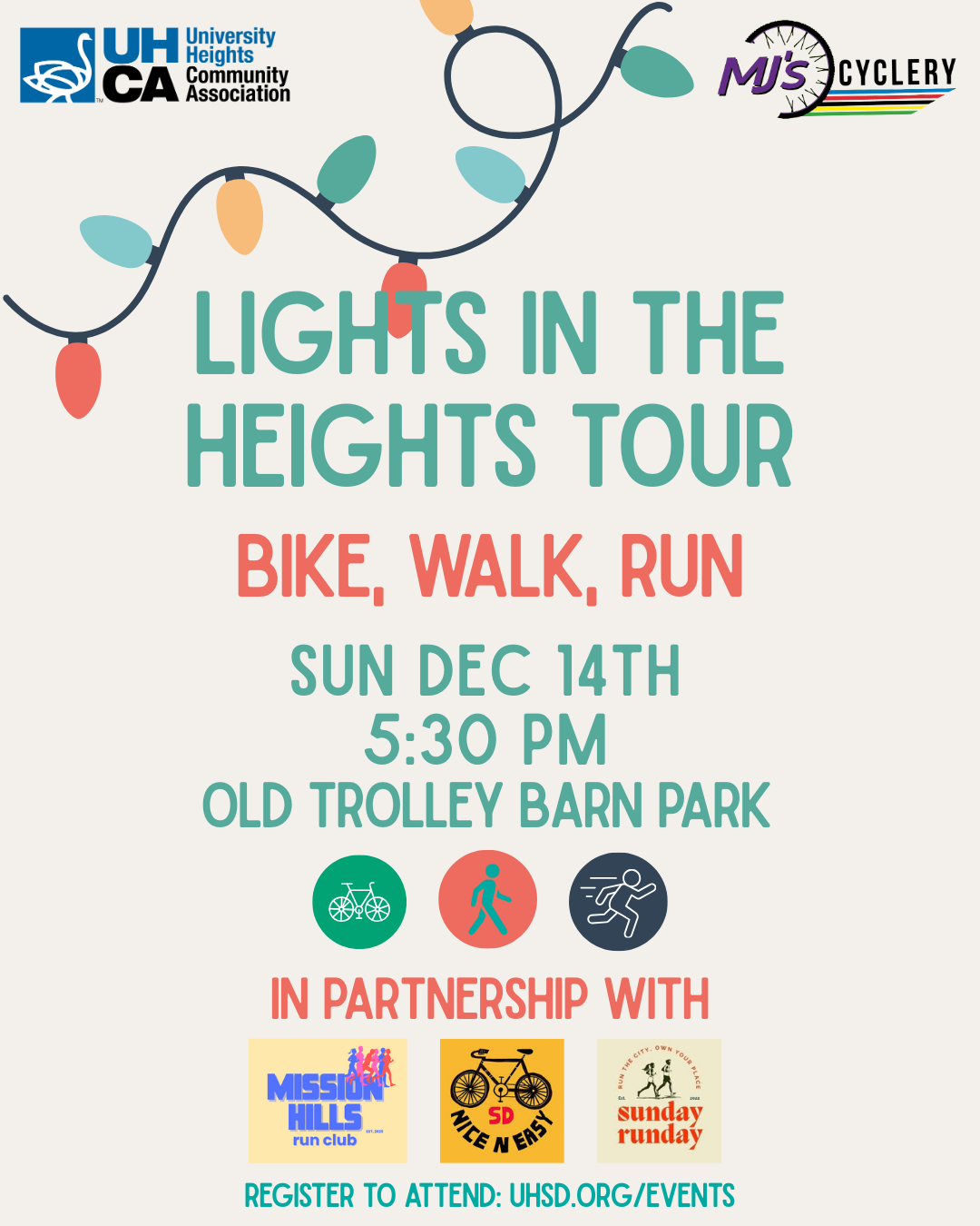 Lights in the Heights Bike Ride