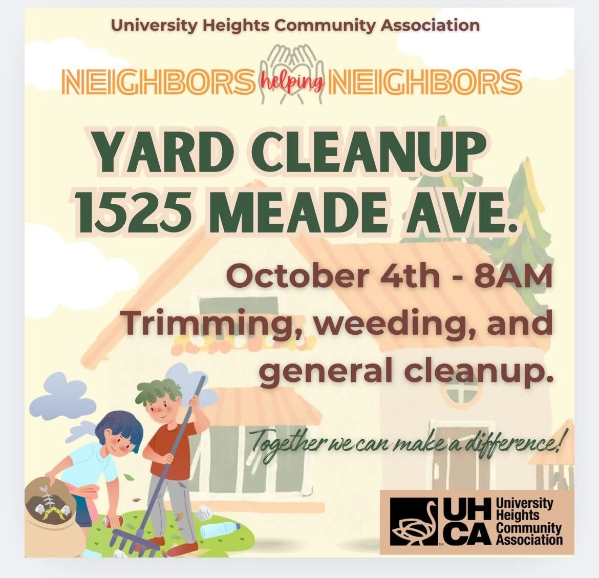 Neighbors Helping Neighbors - Clean-Up Event