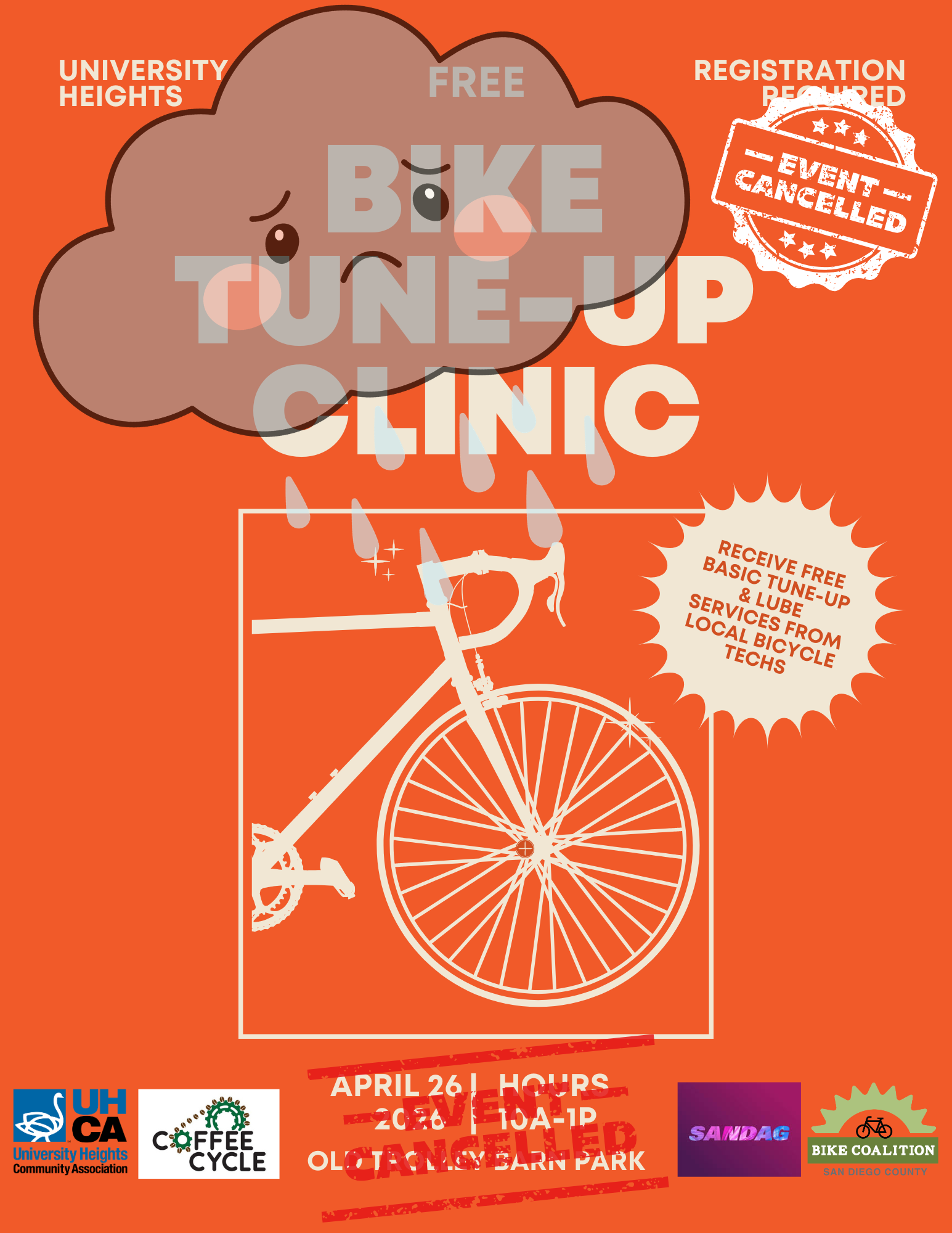 **CANCELLED DUE TO RAIN ** University Heights Bike Tune-Up Clinic