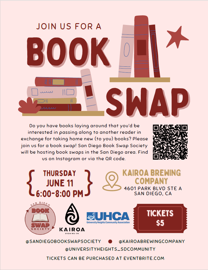 University Heights Bookswap with San Diego Bookswap Society