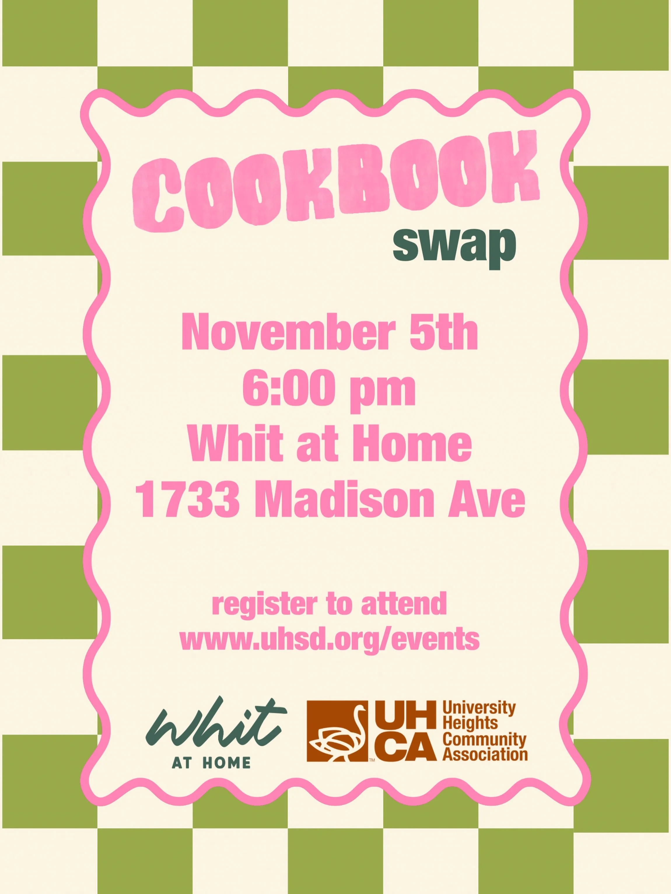 Hey University Heights! Join us for a Cookbook Swap at the gorgeous @whitathome . Bring a cookbook, swap it for someone else&rsquo;s and go home feeling like you&rsquo;ve just expanded your culinary horizons. It&rsquo;s basically Tinder for cookbooks