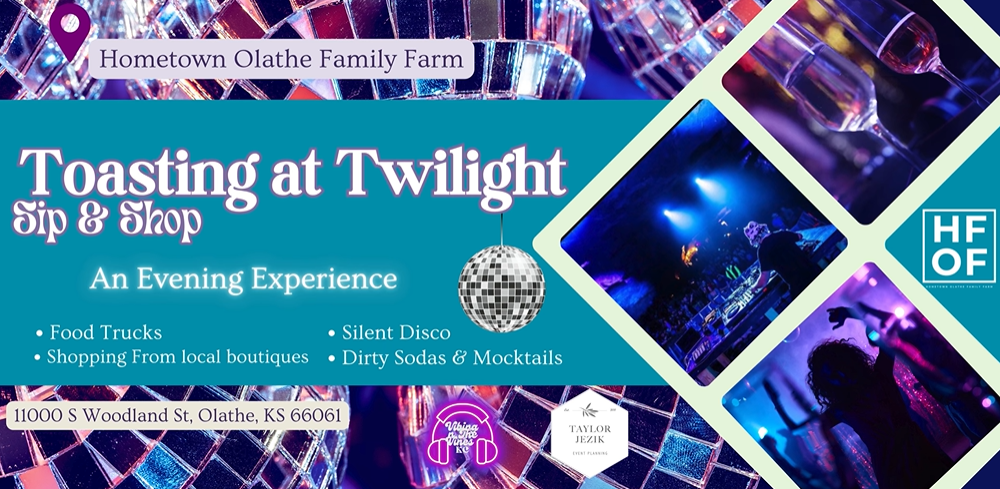 🌅🍷 Toasting at Twilight: Sip & Shop + Silent Disco Experience 🌙✨