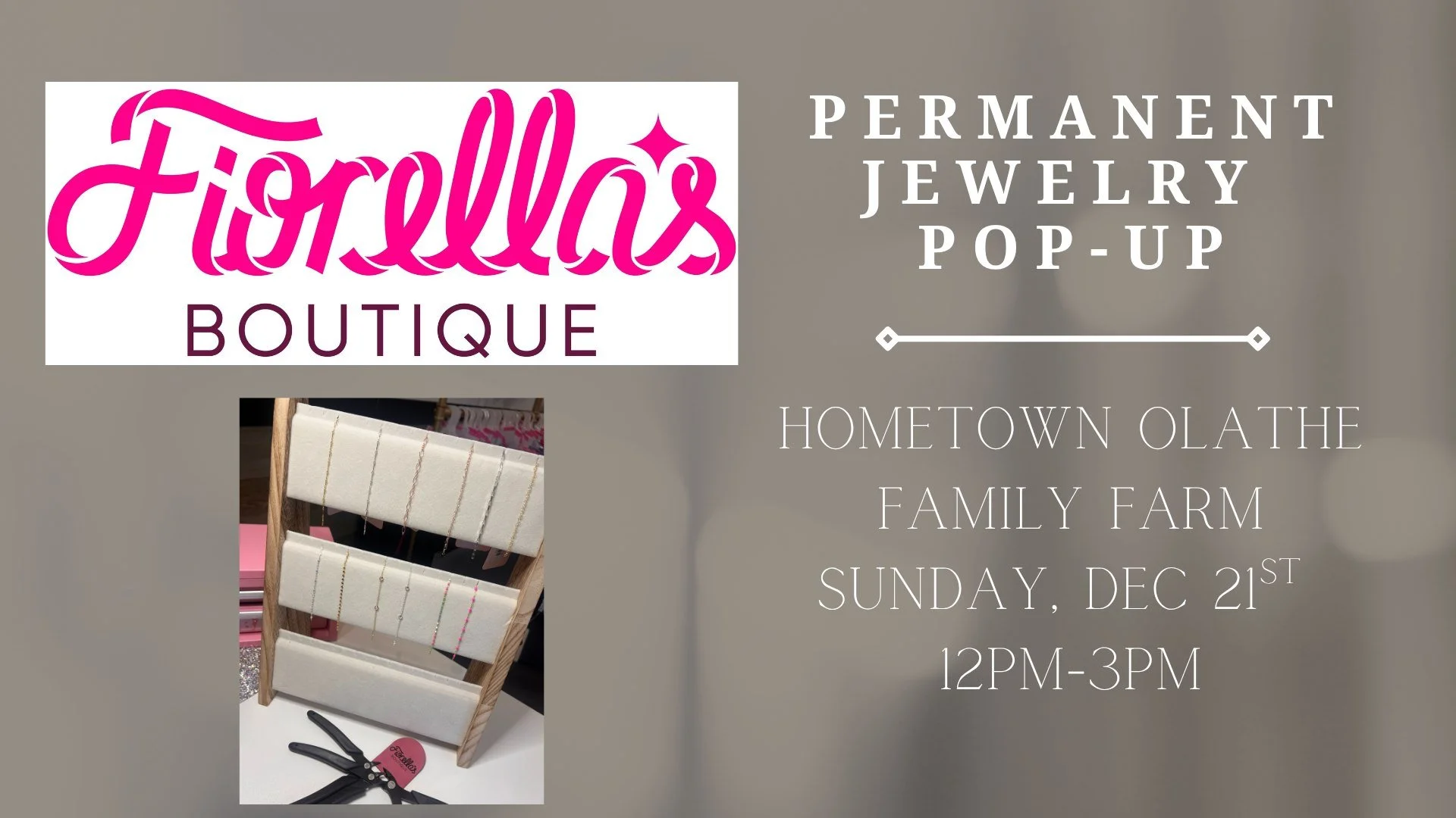 Fiorella’s Boutique Permanent Jewelry Pop-Up