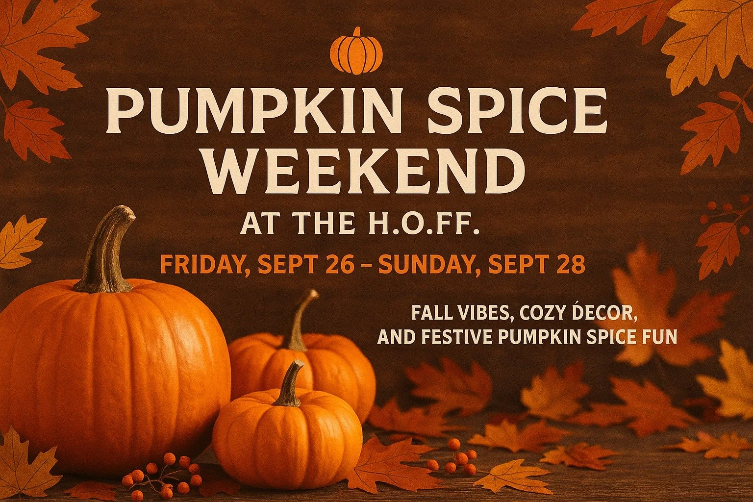 Pumpkin Spice Weekend at The HOFF