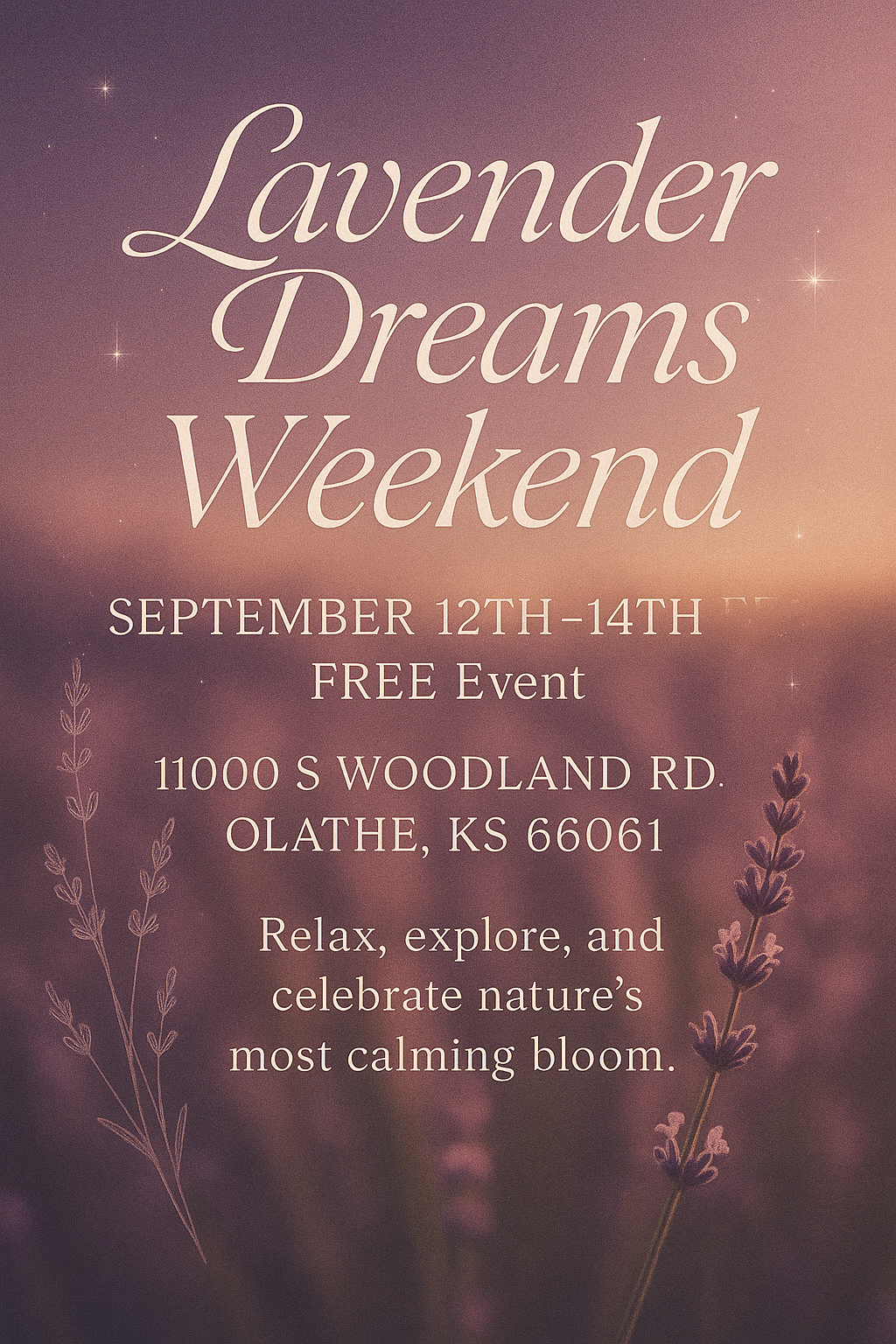 ✨ Lavender Dreams Weekend ✨