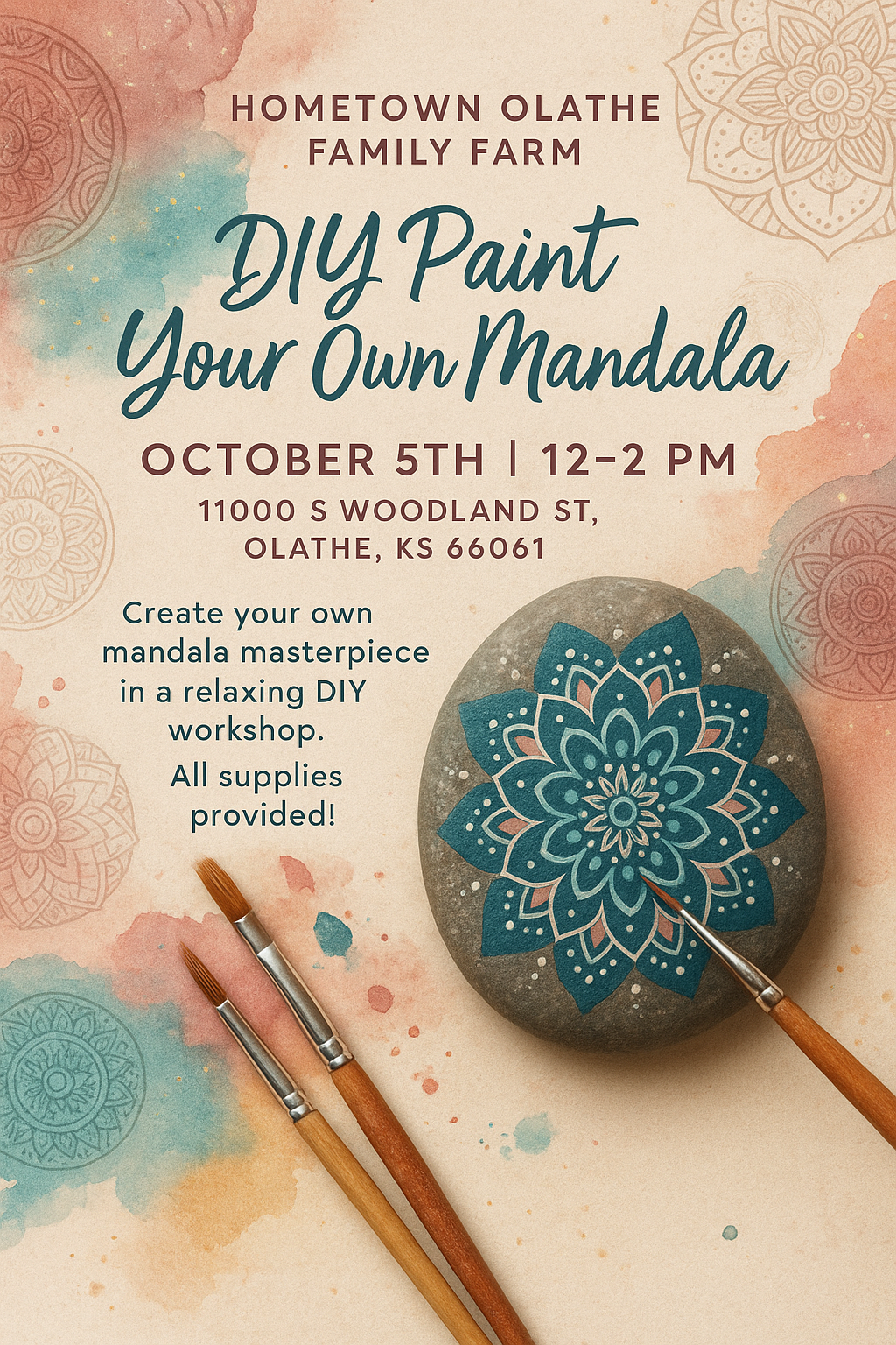 DIY Paint Your Own Mandala