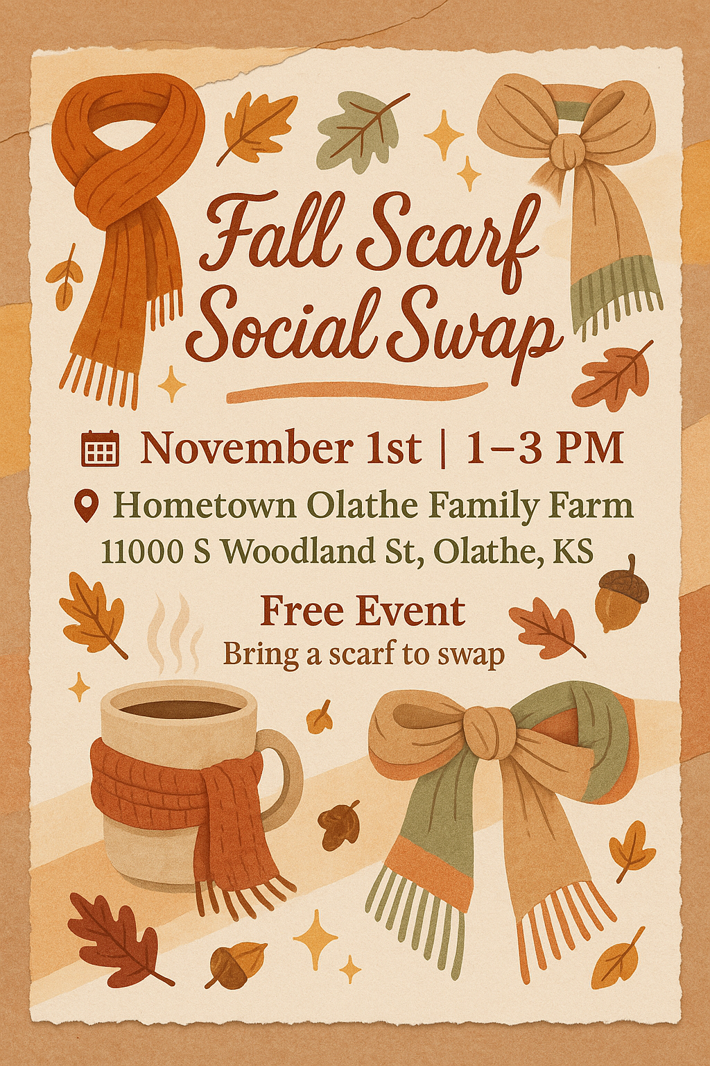 🍁 Fall Scarf Social Swap 🧣