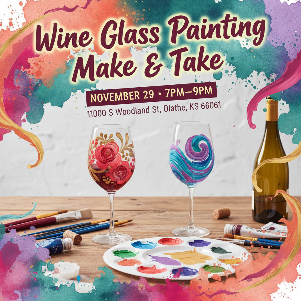 Wine Glass Painting Make & Take