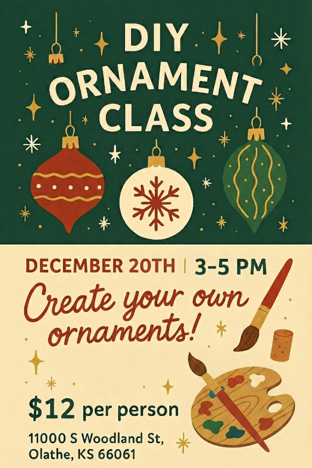 🎄✨ DIY Ornament Workshop