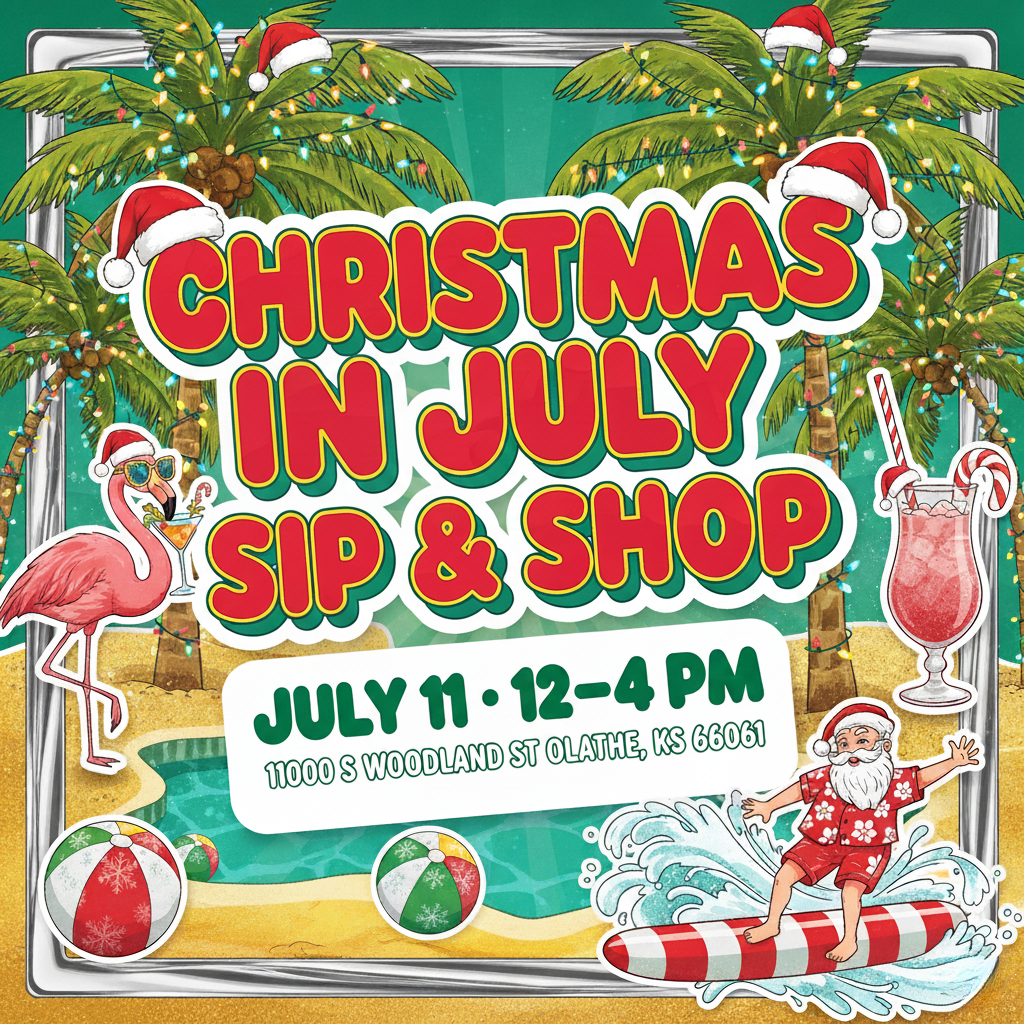 ☀️ Christmas in July Sip & Shop🎄