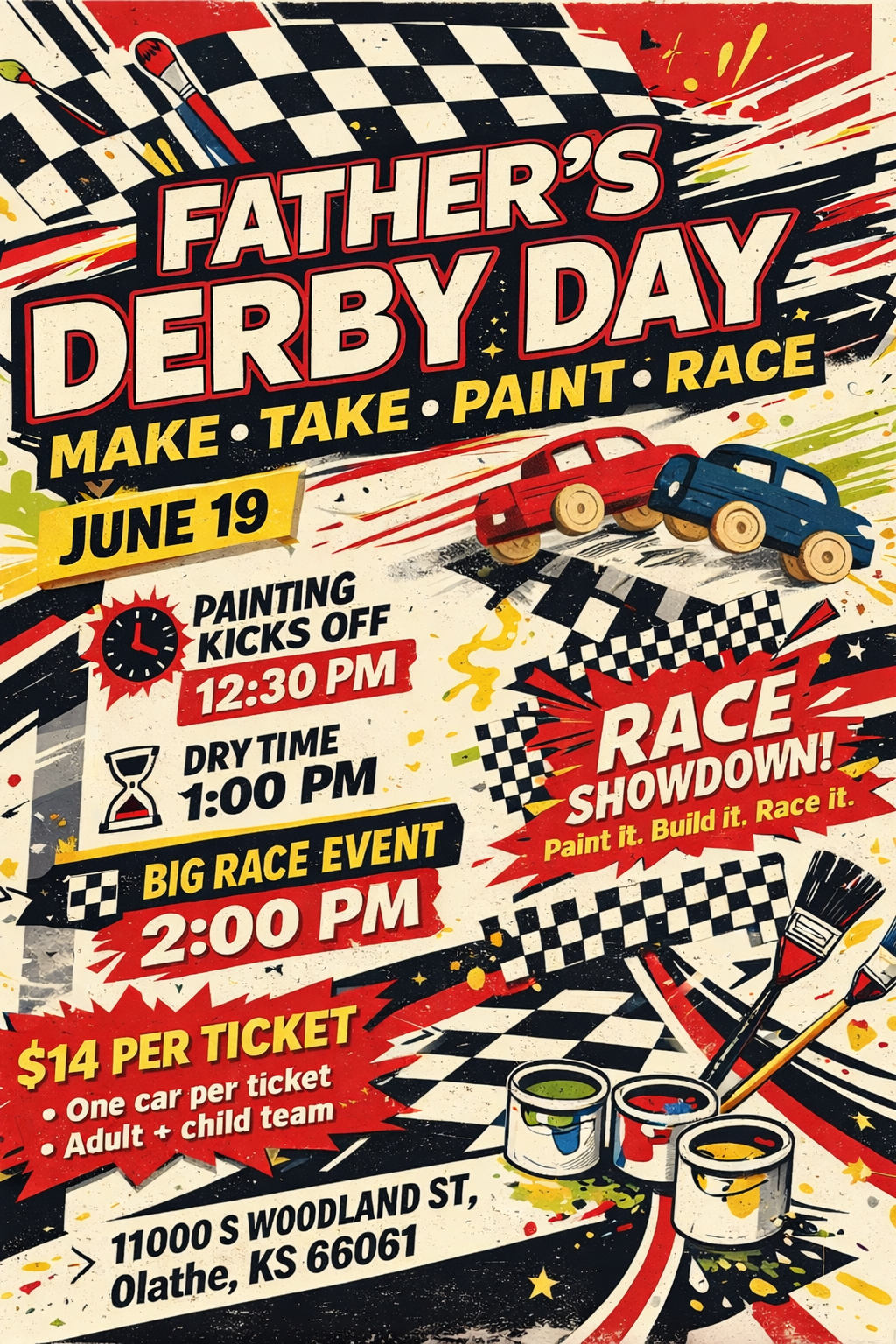 🏁🎨 Father’s Derby Day: Make, Take & RACE! 🎨🏁