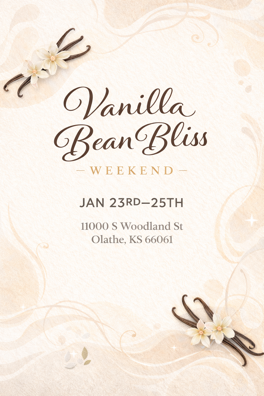 ✨ Vanilla Bean Bliss Weekend ✨