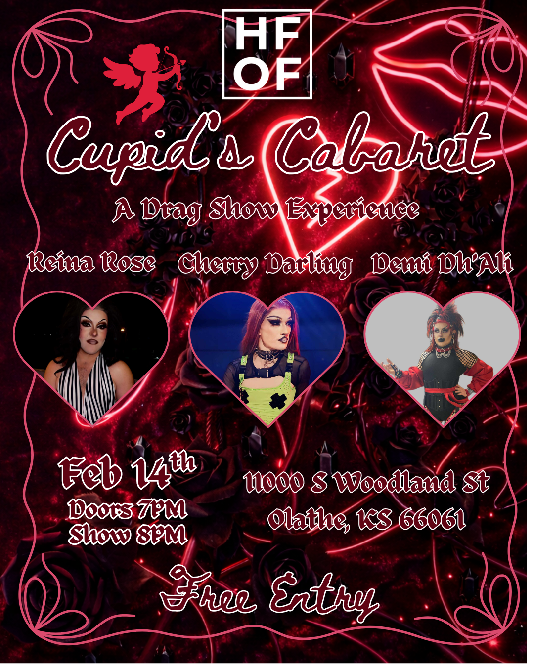 Cupid's Cabaret: A Drag Show Experience 💘