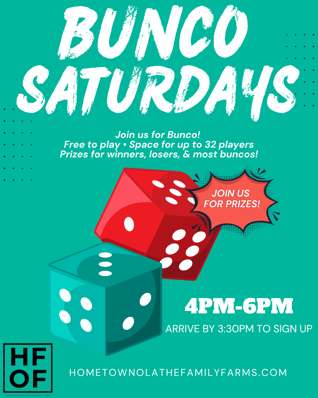 Bunco Saturdays