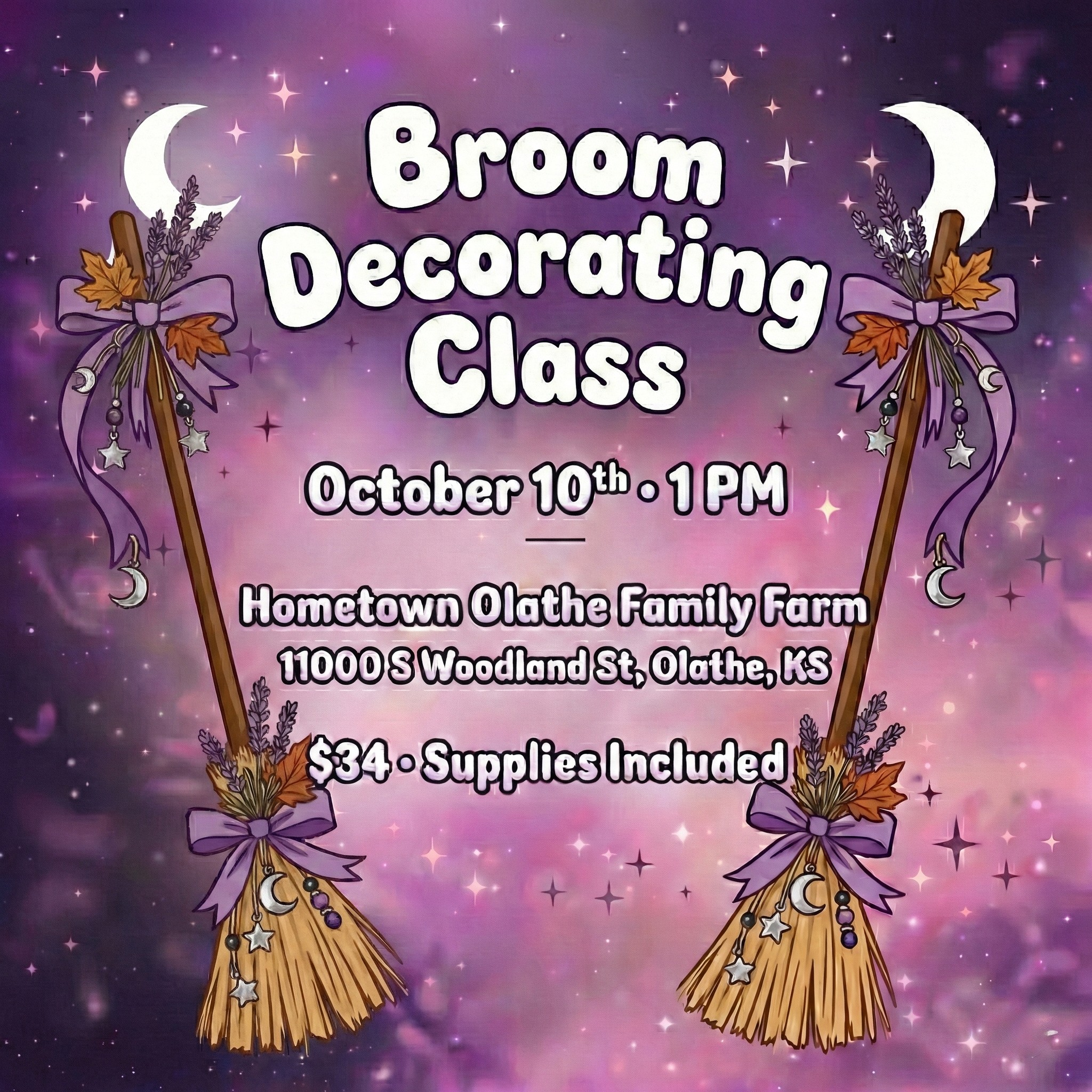 🧹 Broom Decorating Class at HOFF ✨