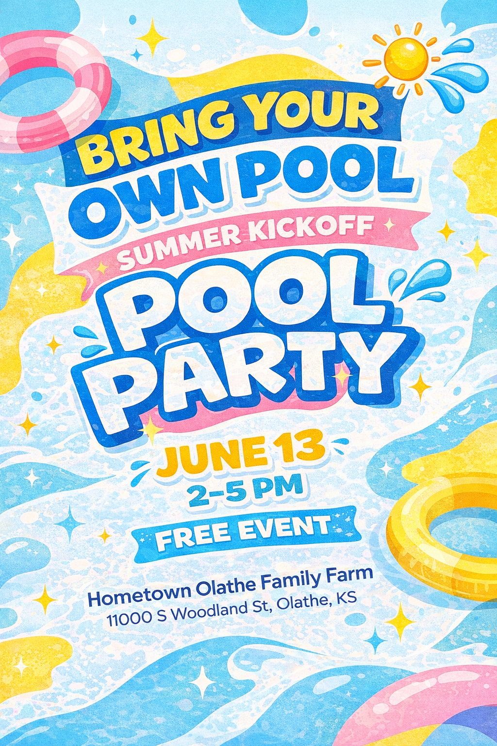 💦☀️ BRING YOUR OWN POOL PARTY ☀️💦